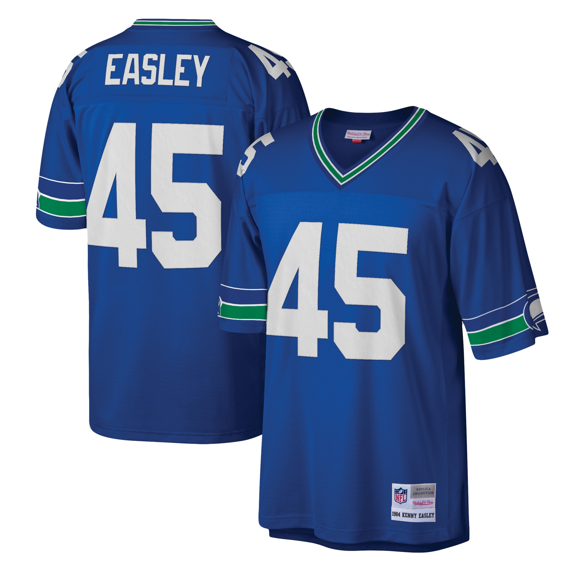 Kenny Easley Seattle Seahawks Mitchell & Ness Legacy Replica Jersey - Royal - vstockx