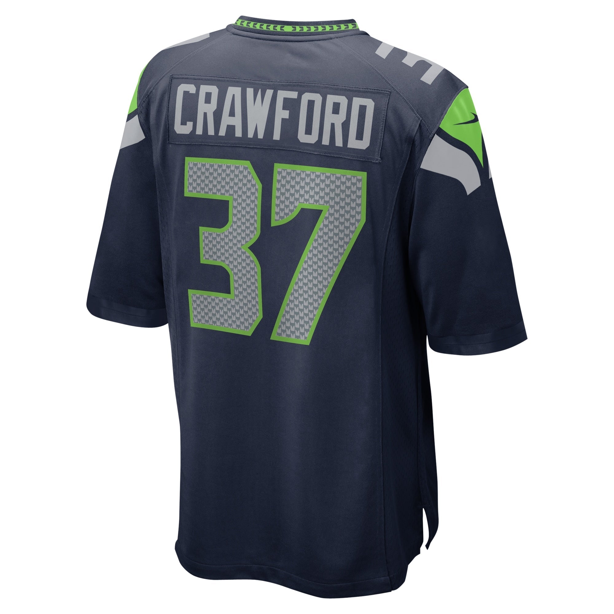Men's Nike Xavier Crawford College Navy Seattle Seahawks Home Game Player Jersey - vstockx