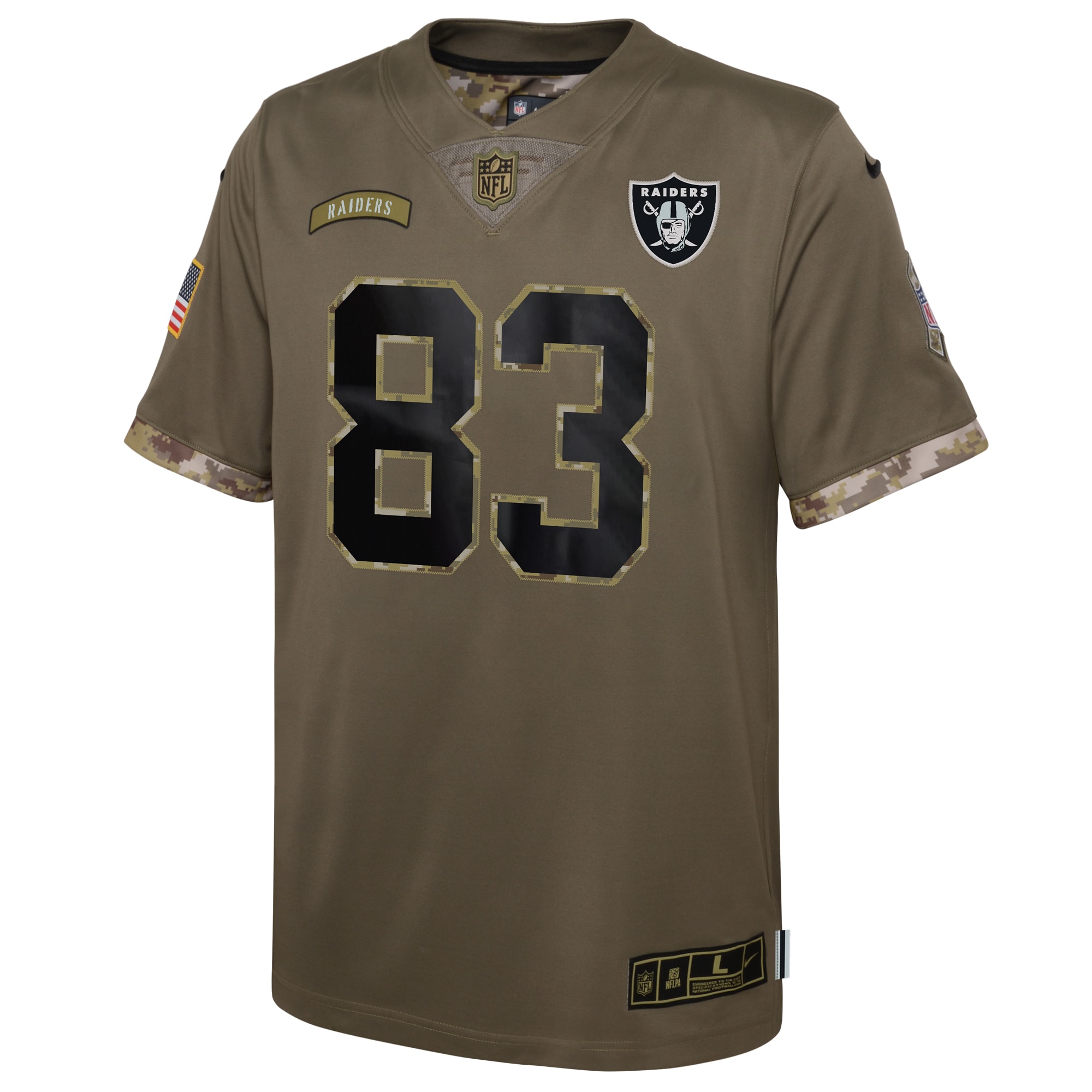 Darren Waller Las Vegas Raiders Nike Youth 2022 Salute To Service Player Limited Jersey - Olive - vstockx