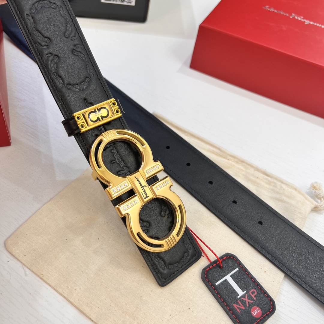 Streetwear Belt Ferragamo 320280 size:3.5cm - vstockx