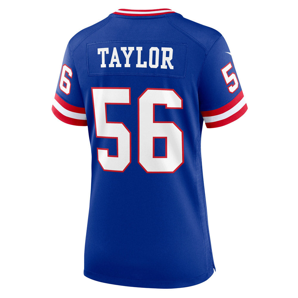 Women's New York Giants Lawrence Taylor Classic Retired Player Game Jersey Royal Blue - vstockx