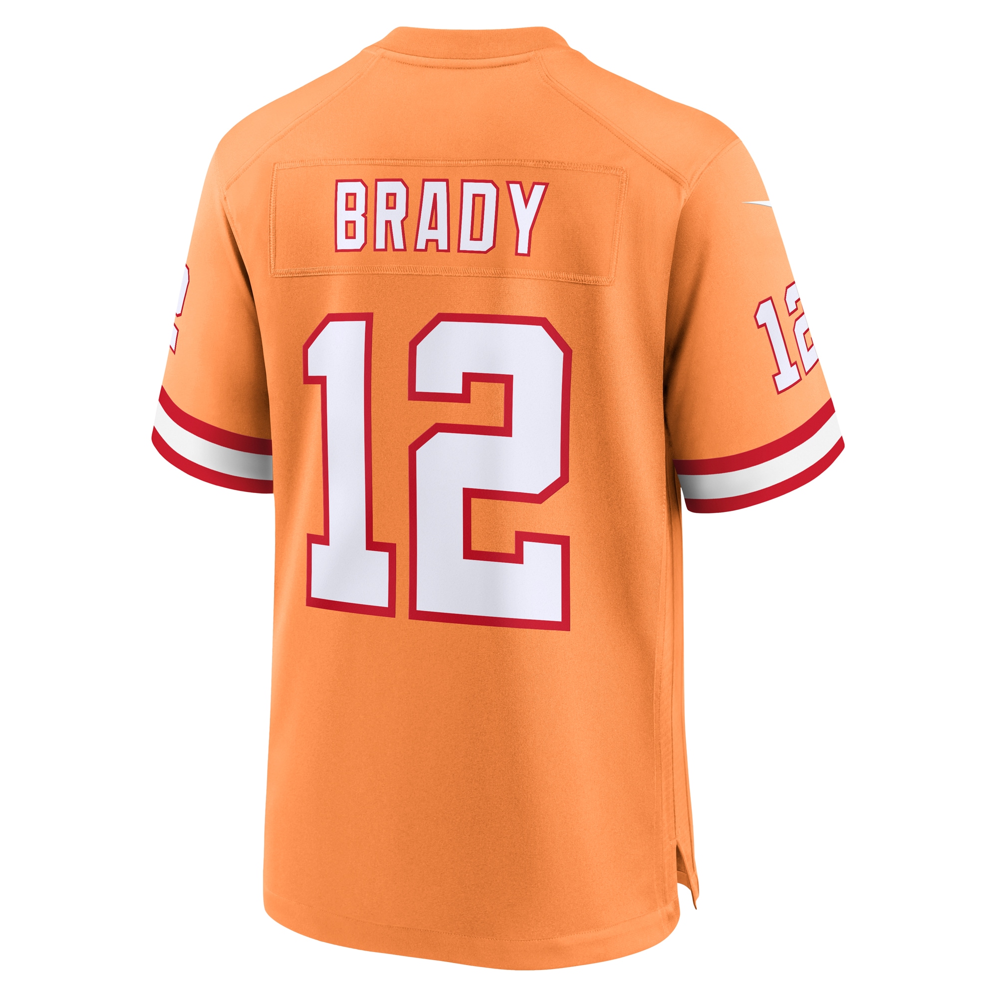 Tom Brady Tampa Bay Buccaneers Nike Throwback Game Jersey - Orange - vstockx