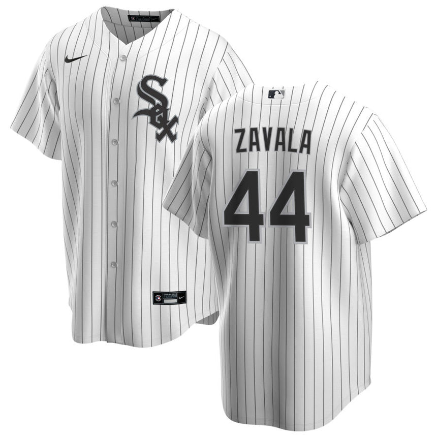 Men's Seby Zavala Chicago White Sox Home White Premium Stitch Replica Jersey - vstockx
