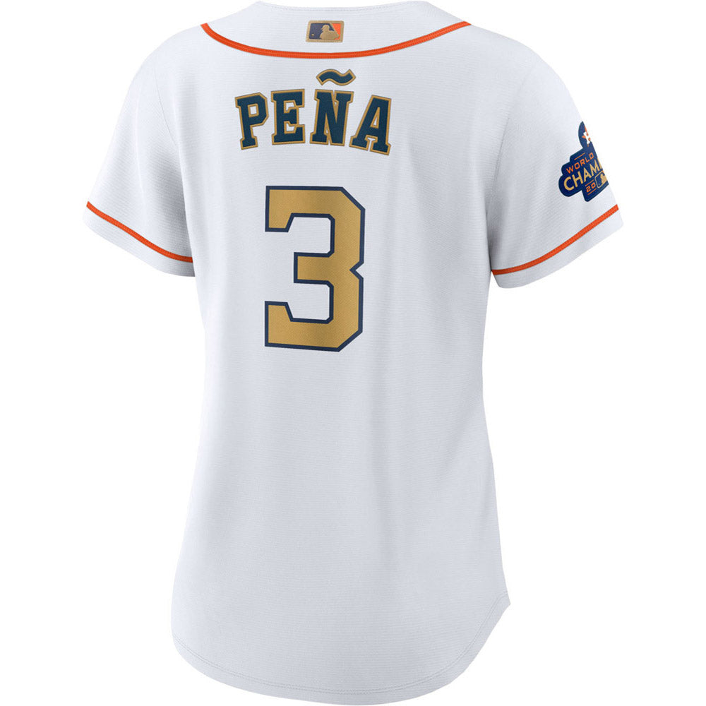 Women's Houston Astros Jeremy Pena World Series Champions Replica Jersey - White - vstockx