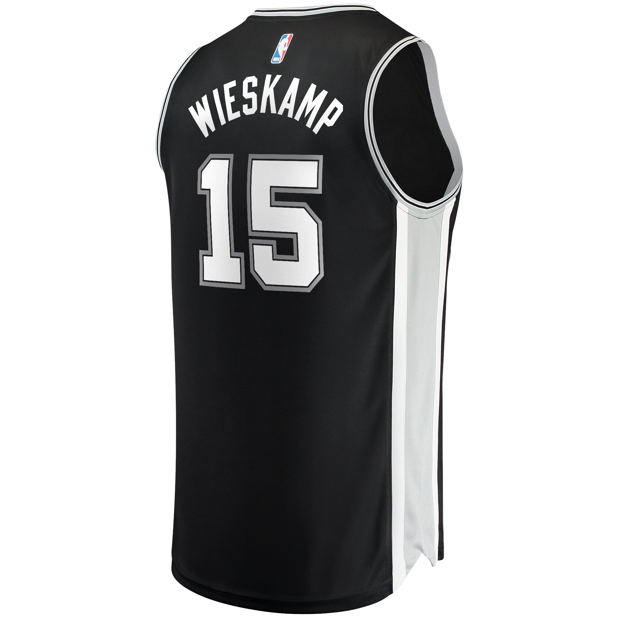 Men's Fanatics Branded Joe Wieskamp Black San Antonio Spurs 2021/22 Fast Break Replica Jersey - Icon Edition - vstockx
