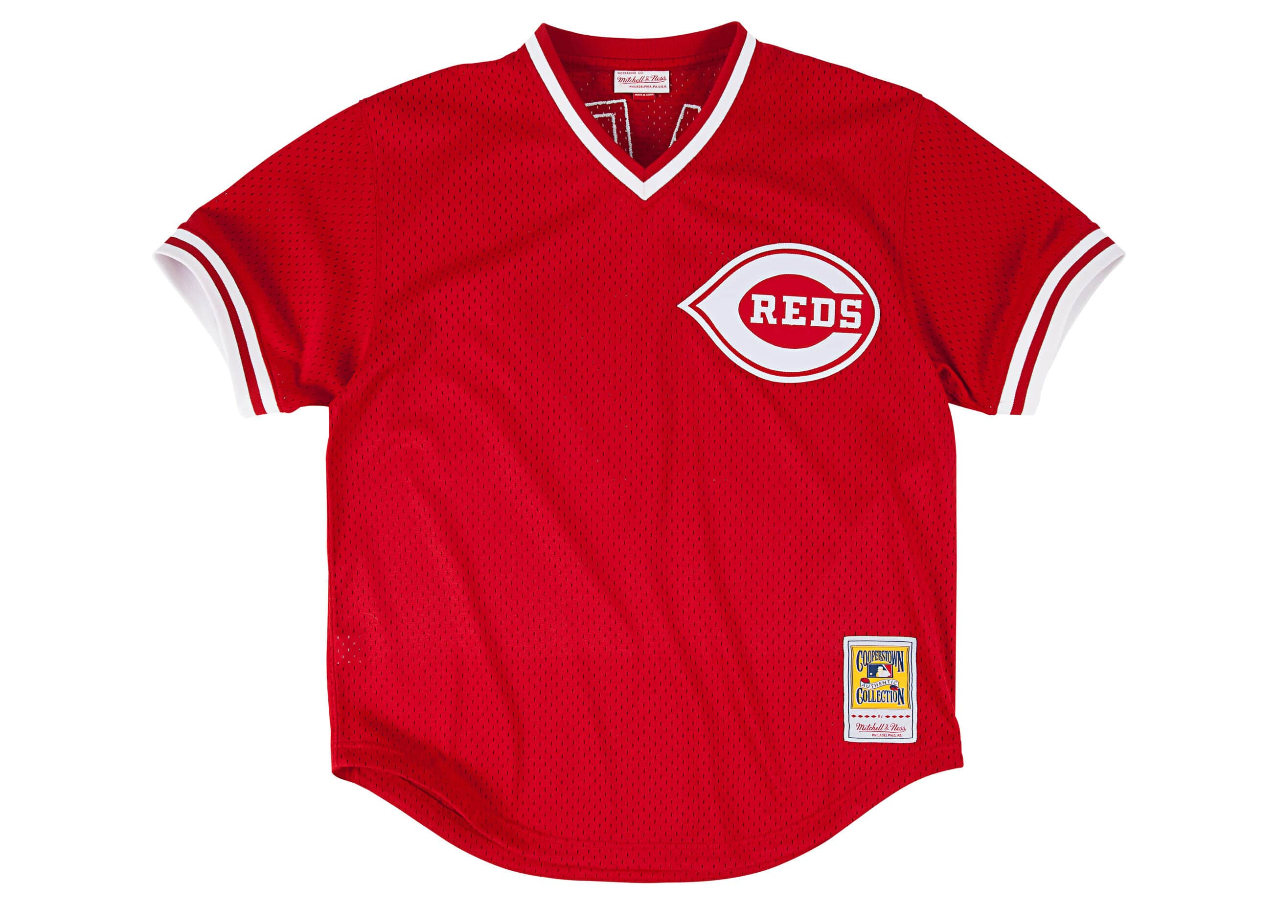 Chris Sabo 1990 Authentic Mesh BP Jersey Cincinnati Reds - vstockx