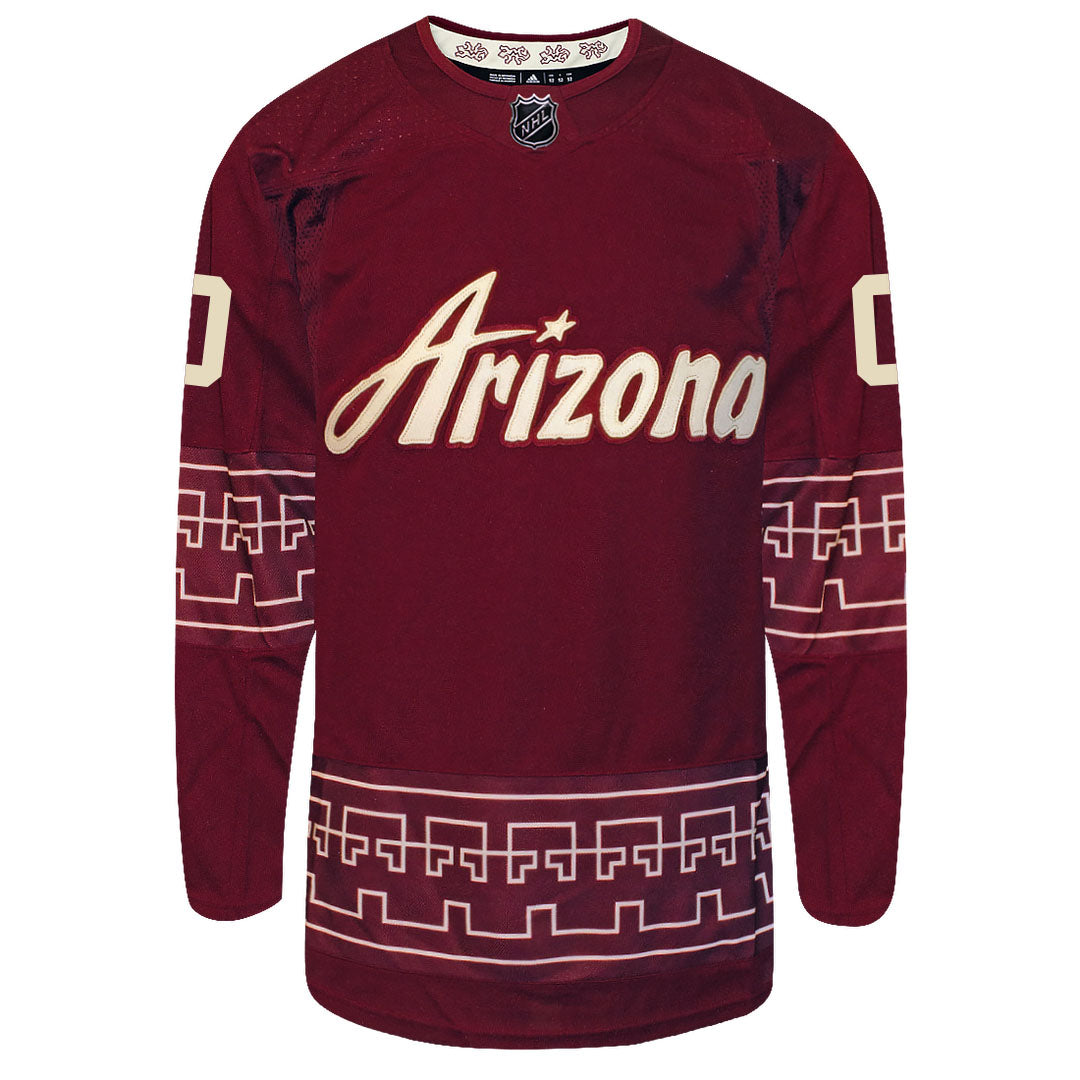 Customizable Arizona Coyotes Adidas Primegreen Authentic NHL Hockey Jersey - vstockx