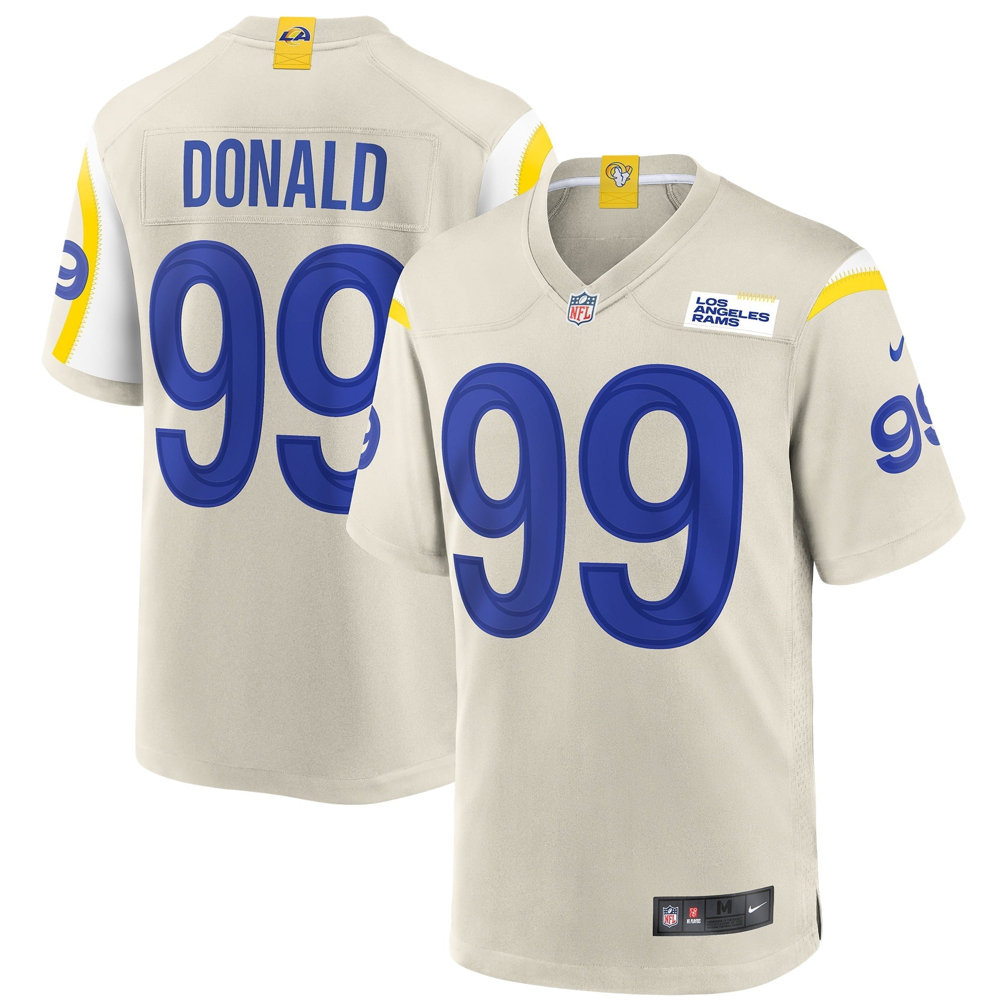Men's Nike Aaron Donald Bone Los Angeles Rams Game Jersey - vstockx