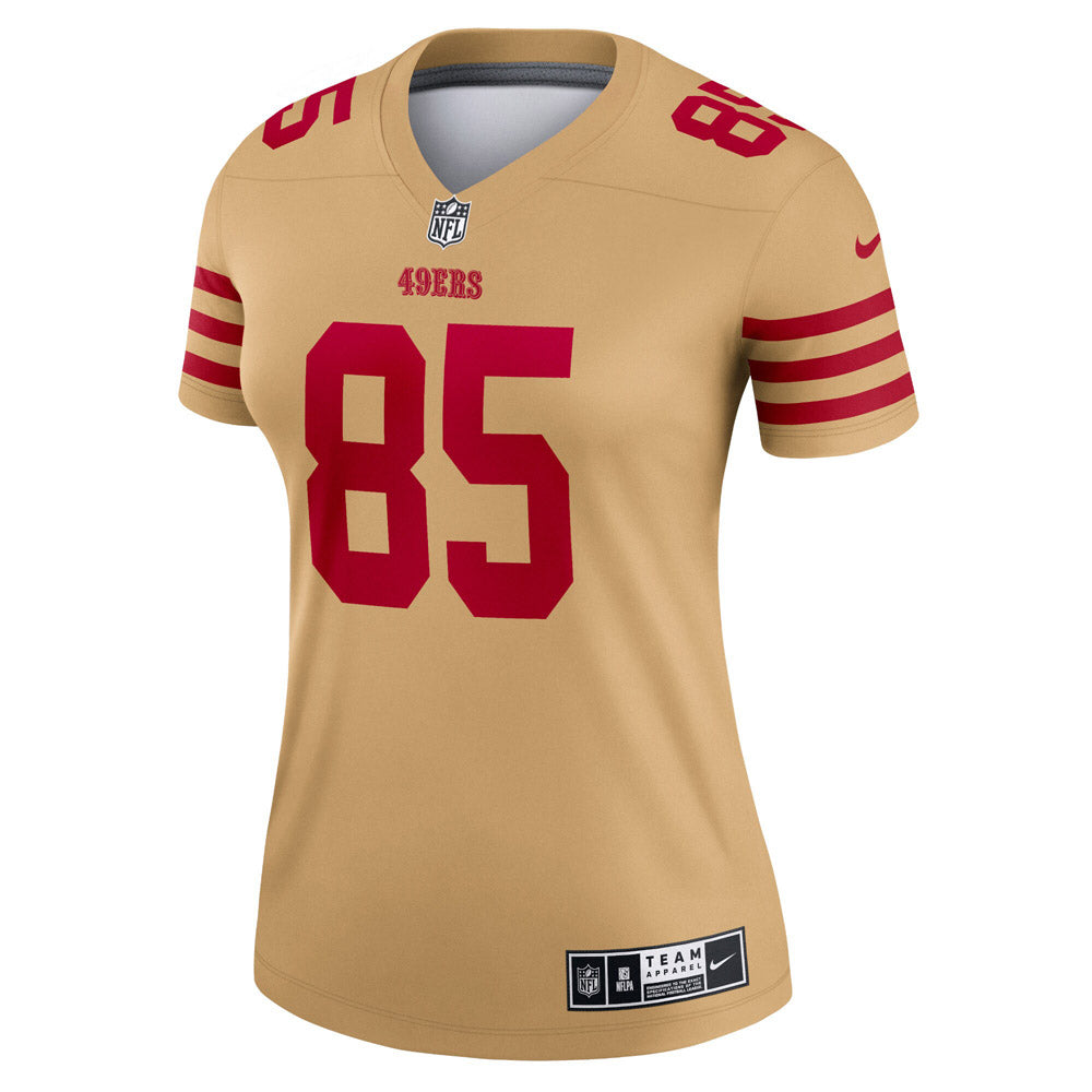 Women's San Francisco 49ers George Kittle Team Inverted Legend Jersey Gold - vstockx