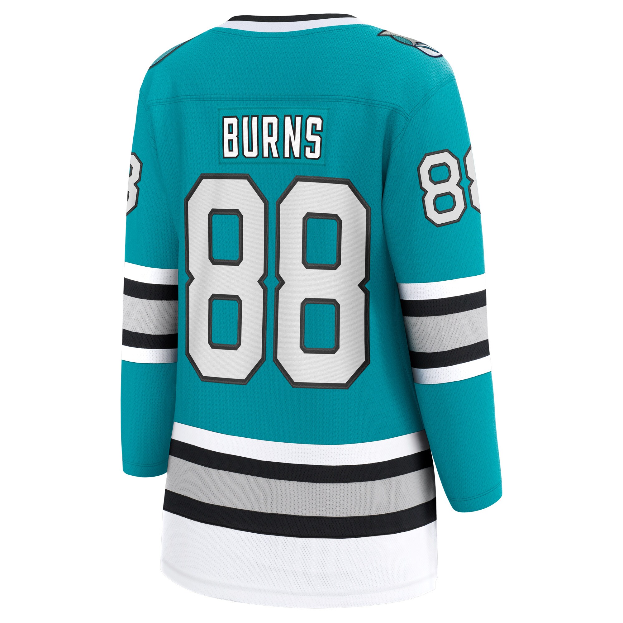 Brent Burns San Jose Sharks Fanatics Branded Women's 30th Anniversary Premier Breakaway Player Jersey - Teal - vstockx