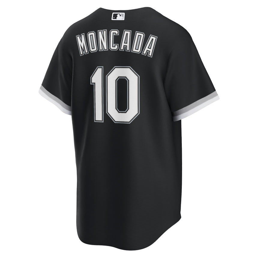 Men's Chicago White Sox Yoan Moncada Black Alternate Replica Player Name Jersey - vstockx