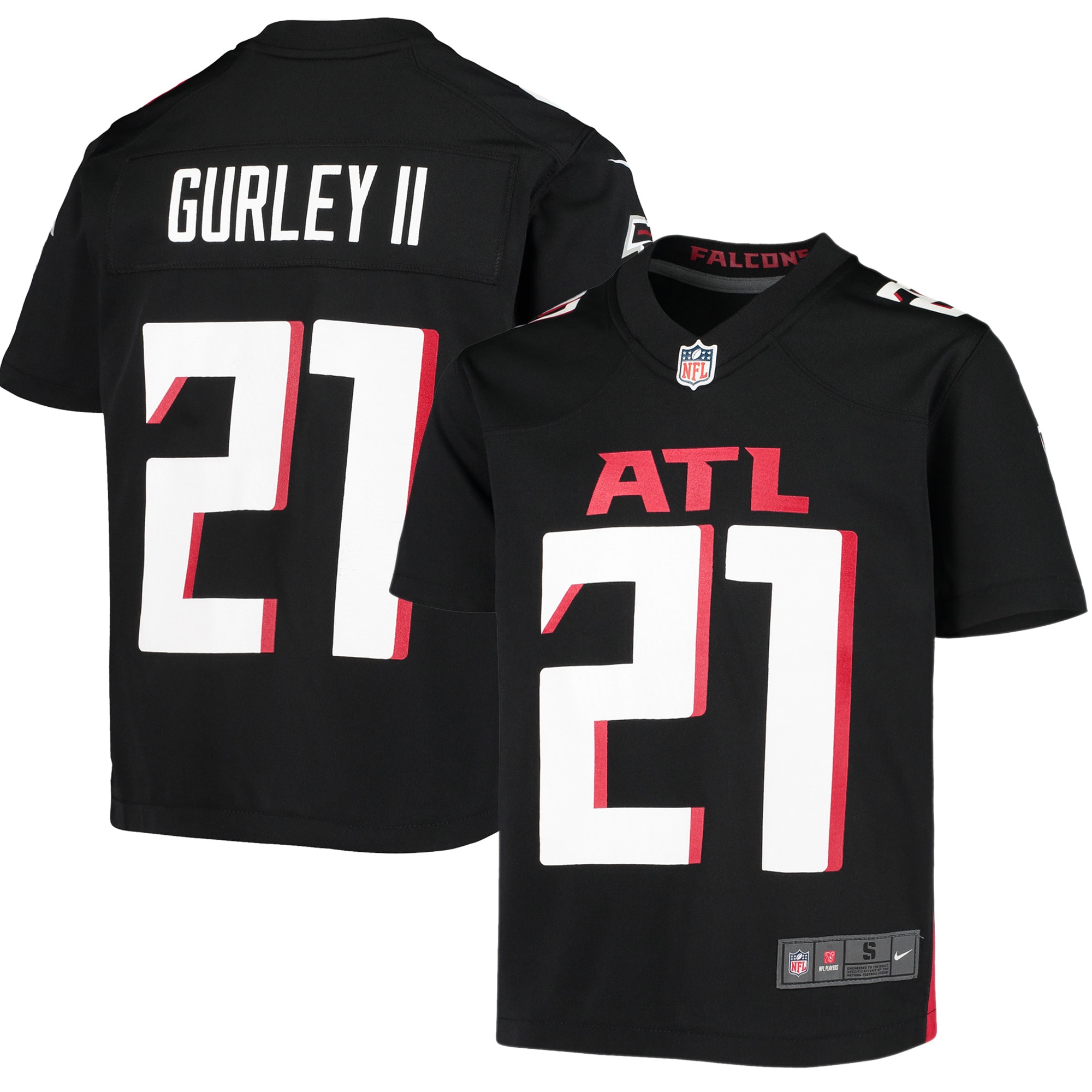Todd Gurley II Atlanta Falcons Nike Youth Player Game Jersey - Black - vstockx
