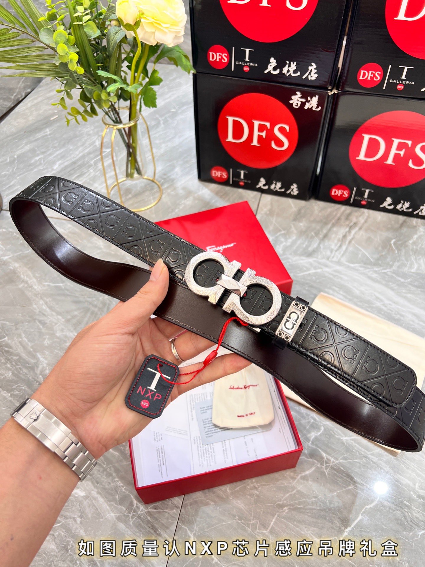 Streetwear Belt Ferragamo 319924 size:3.5cm - vstockx