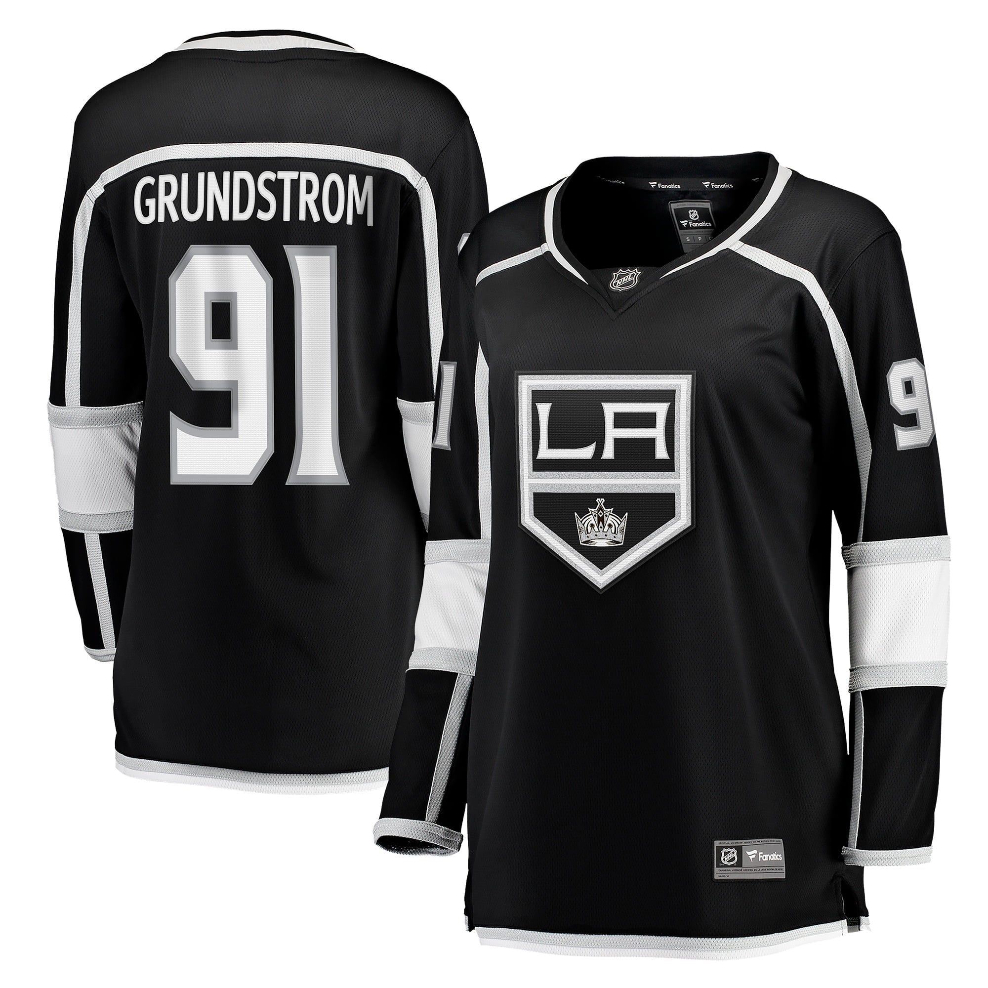 Women's Fanatics Branded Carl Grundstrom Black Los Angeles Kings Home Breakaway Player Jersey - vstockx