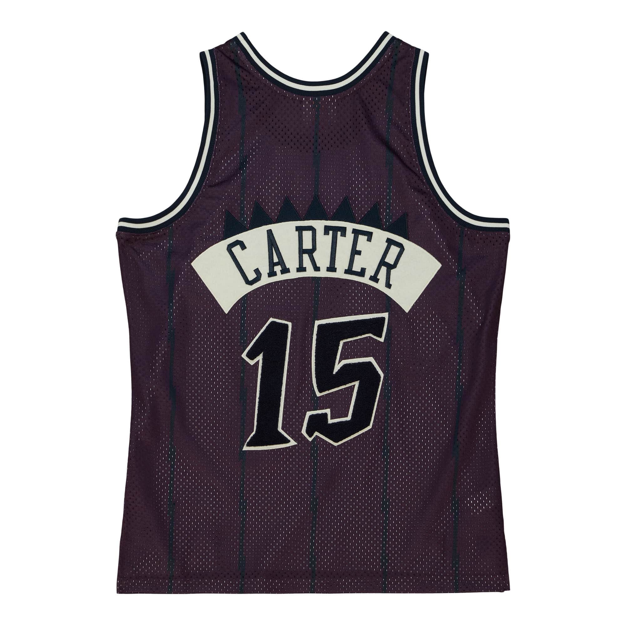 Off Court Chenille Swingman Vince Carter Toronto Raptors 1998-99 Jersey - vstockx
