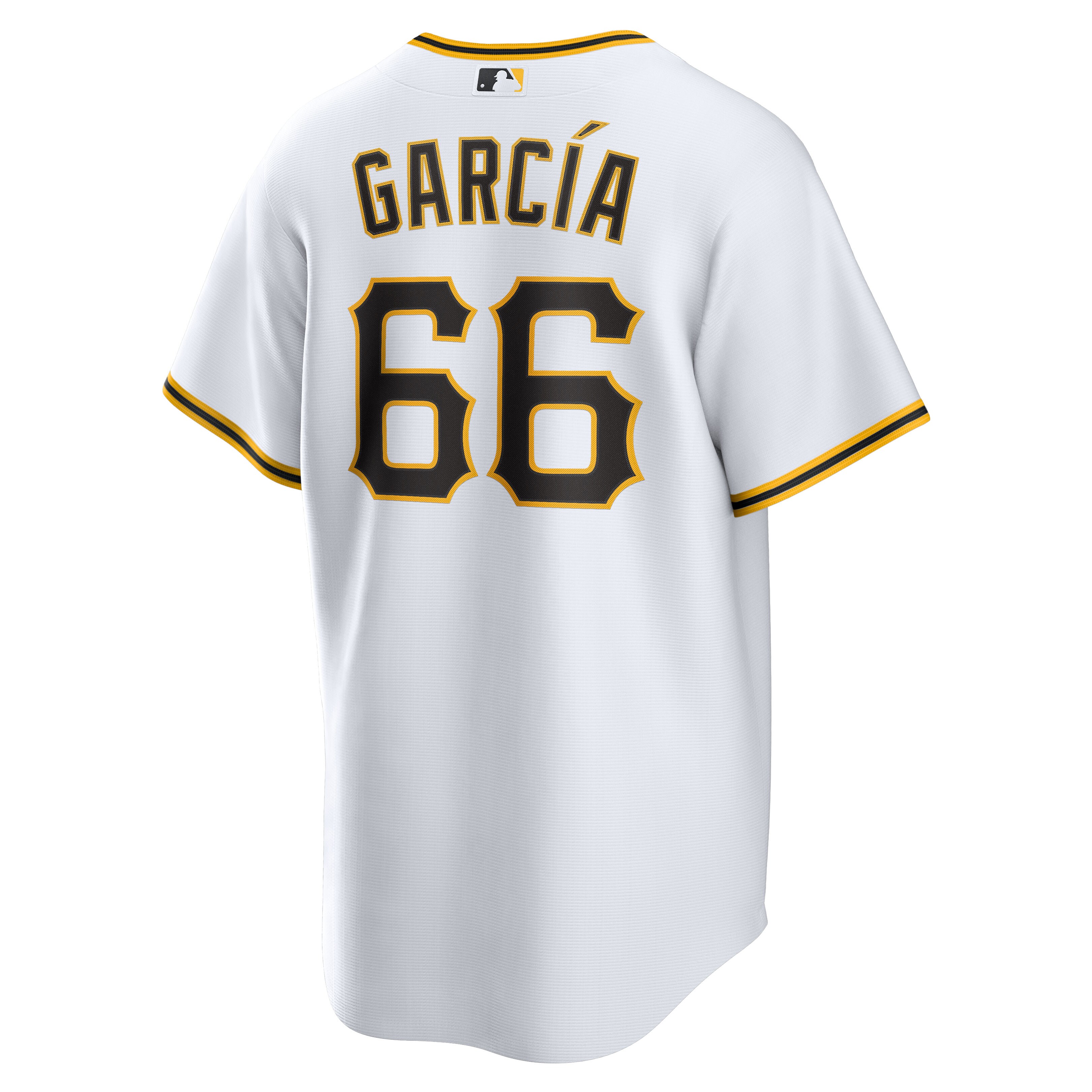 Jarlin Garcia Pittsburgh Pirates Nike Home Replica Player Jersey - White - vstockx