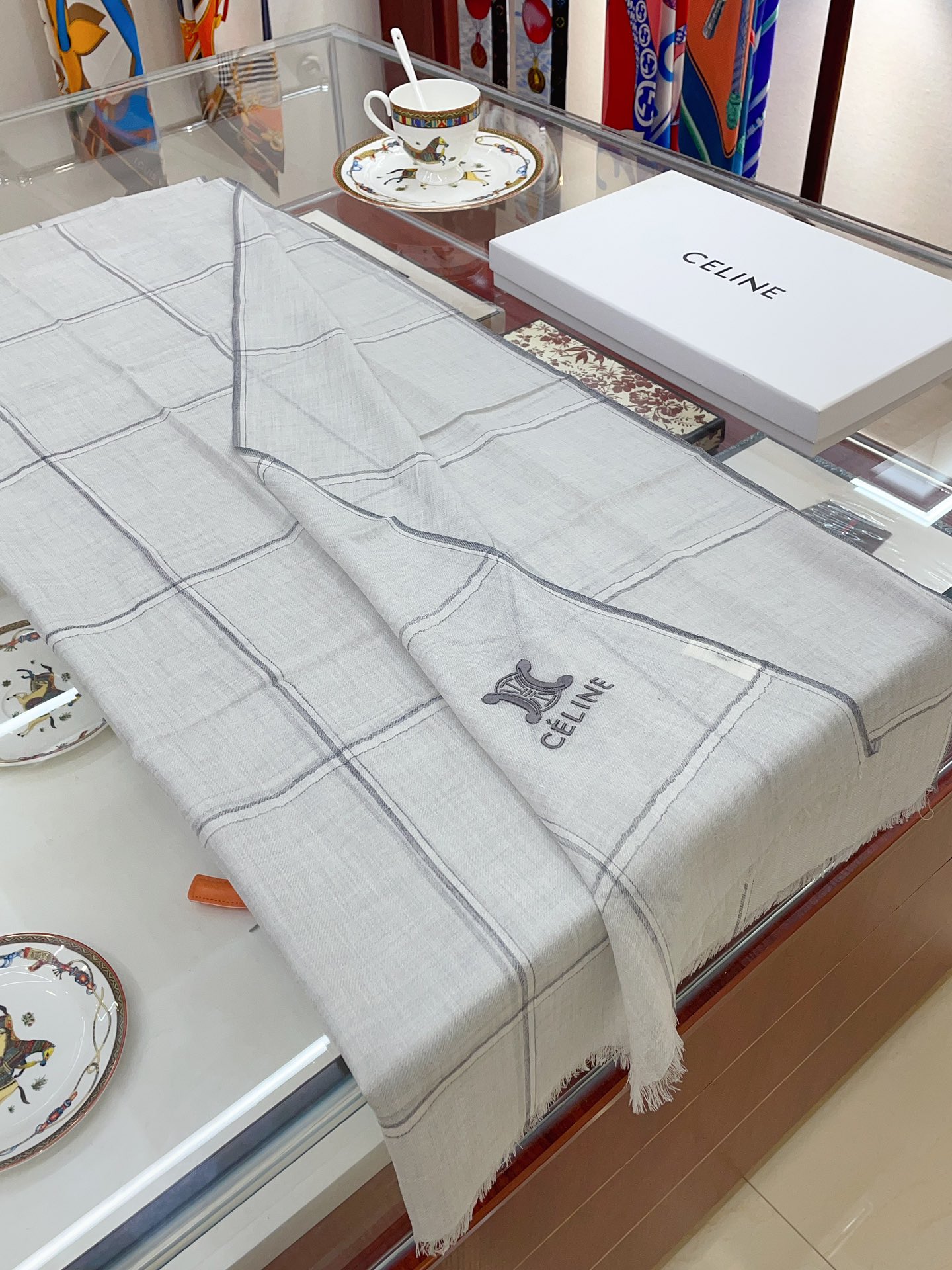 Streetwear Scarf CELINE 328846 SIZE:80*200cm - vstockx