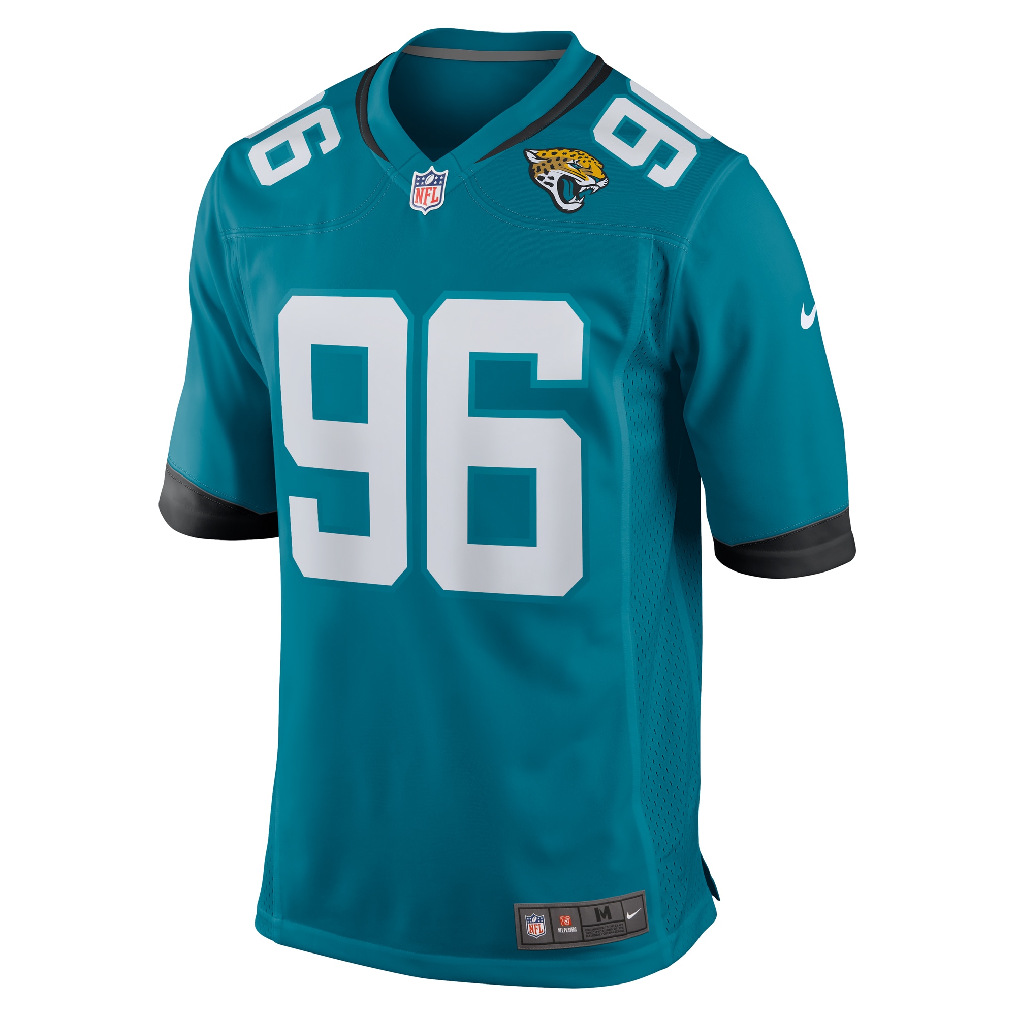 Ross Blacklock Jacksonville Jaguars Nike Team Game Jersey - Teal - vstockx