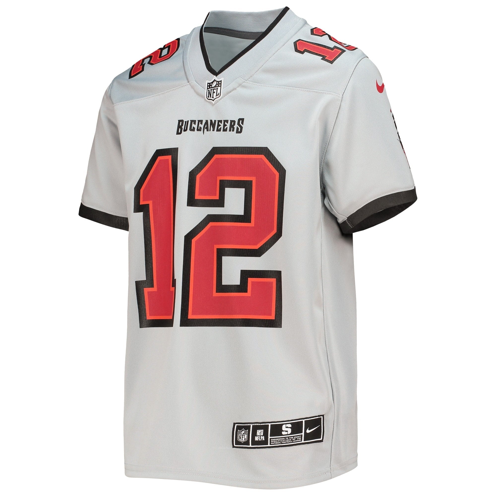 Youth Nike Tom Brady Gray Tampa Bay Buccaneers Inverted Team Game Jersey - vstockx