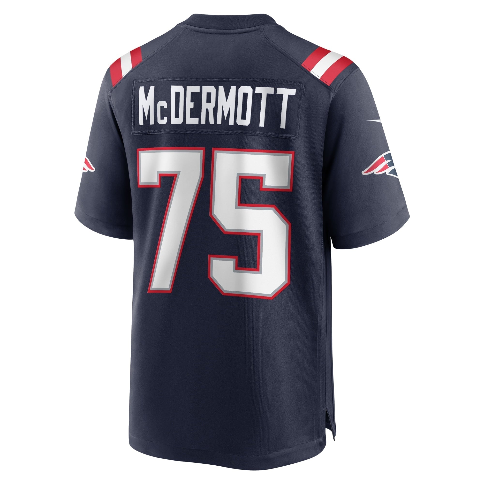 Men's Nike Conor McDermott Navy New England Patriots Home Game Player Jersey - vstockx