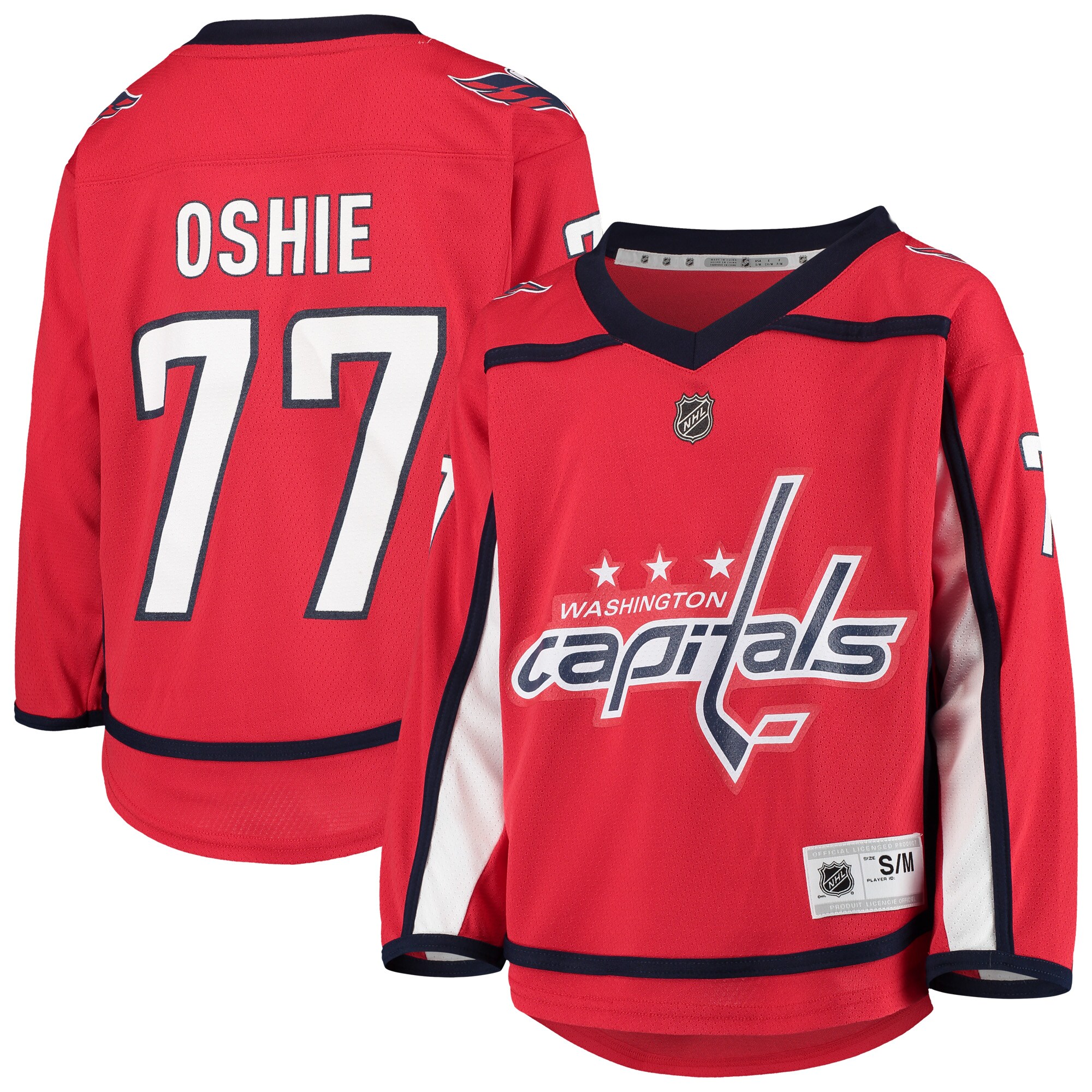 TJ Oshie Washington Capitals Youth Home Player Replica Jersey - Red - vstockx