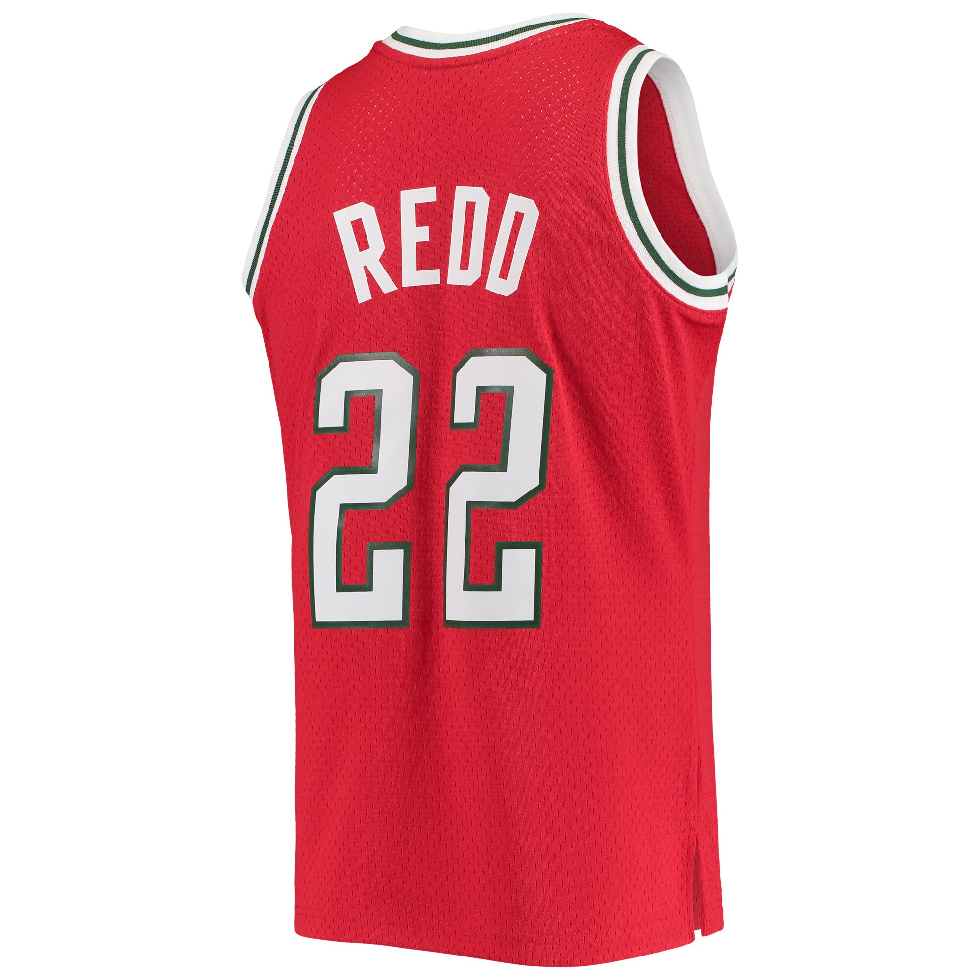 Michael Redd Milwaukee Bucks Mitchell & Ness 2001/02 Hardwood Classics Swingman Jersey - Red - vstockx