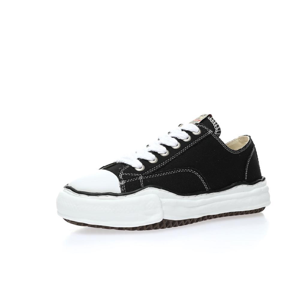 Maison Mihara Yasuhiro Hank OG Sole Canvas Low Black - vstockx