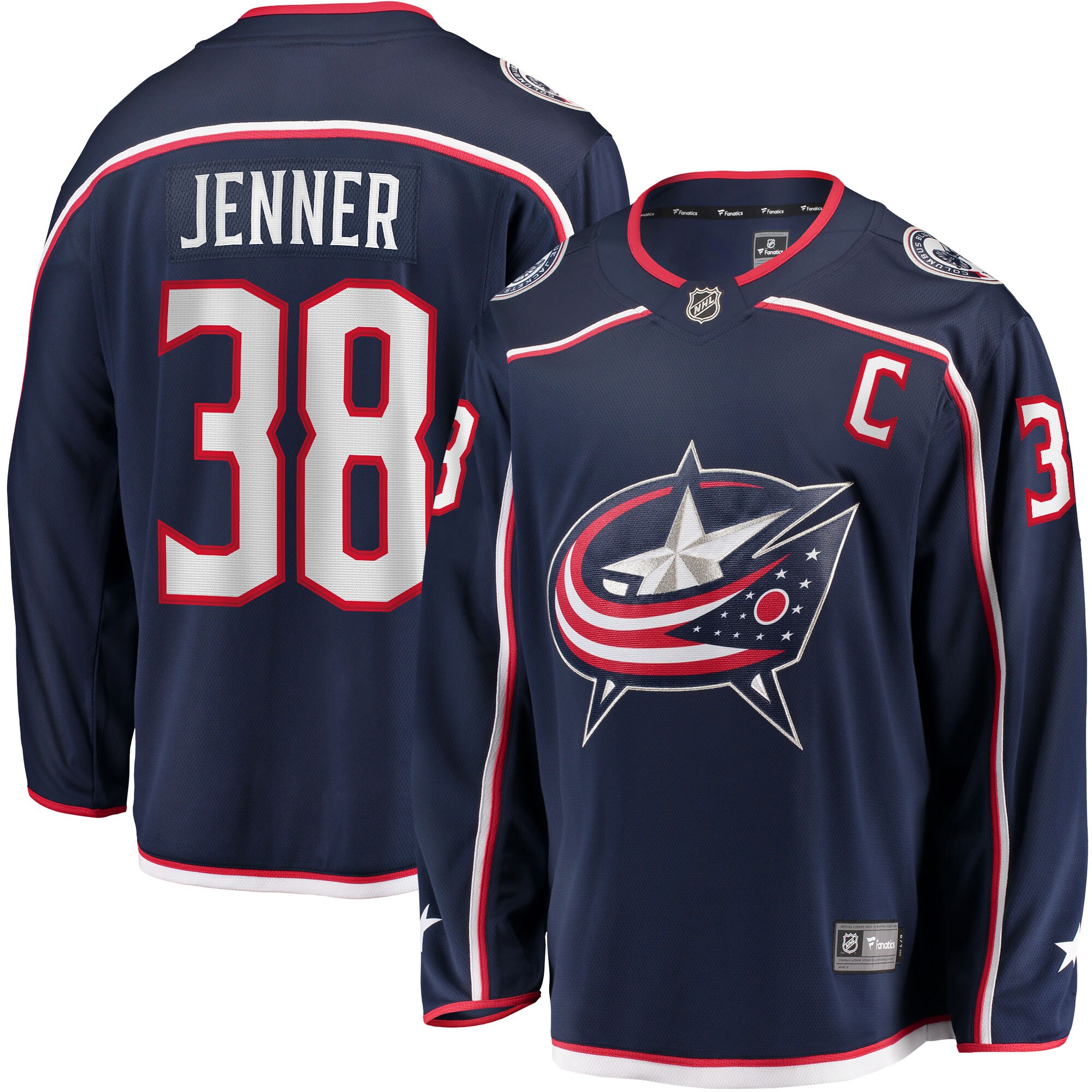 Boone Jenner Columbus Blue Jackets Home Breakaway Player Jersey - Navy - vstockx