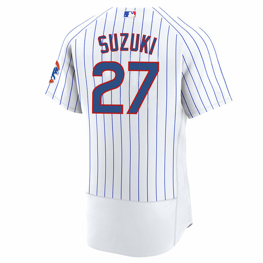 Men's Chicago Seiya Suzuki Chicago Cubs White Home Authentic Player Jersey - vstockx