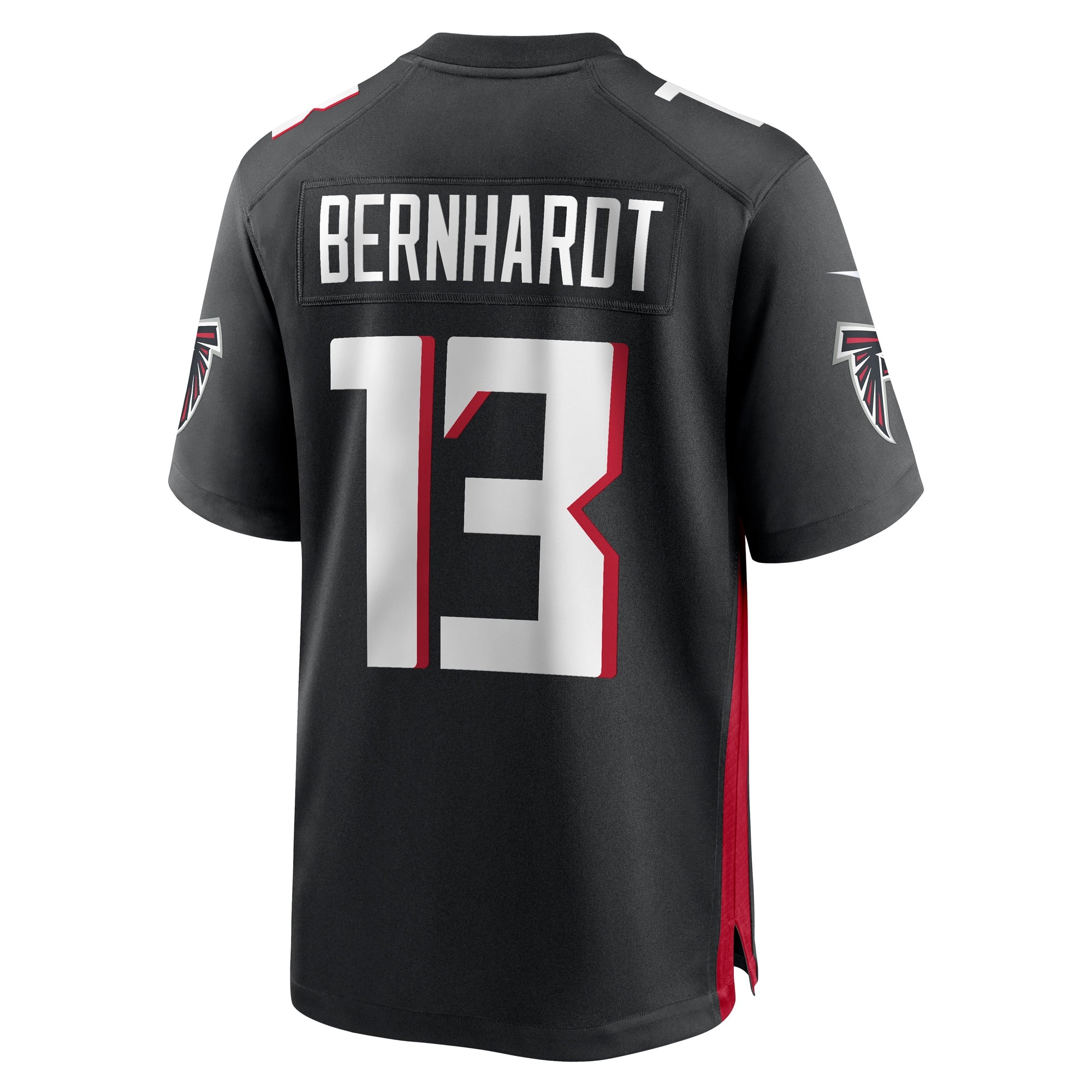 Men's Nike Jared Bernhardt Black Atlanta Falcons Player Game Jersey - vstockx