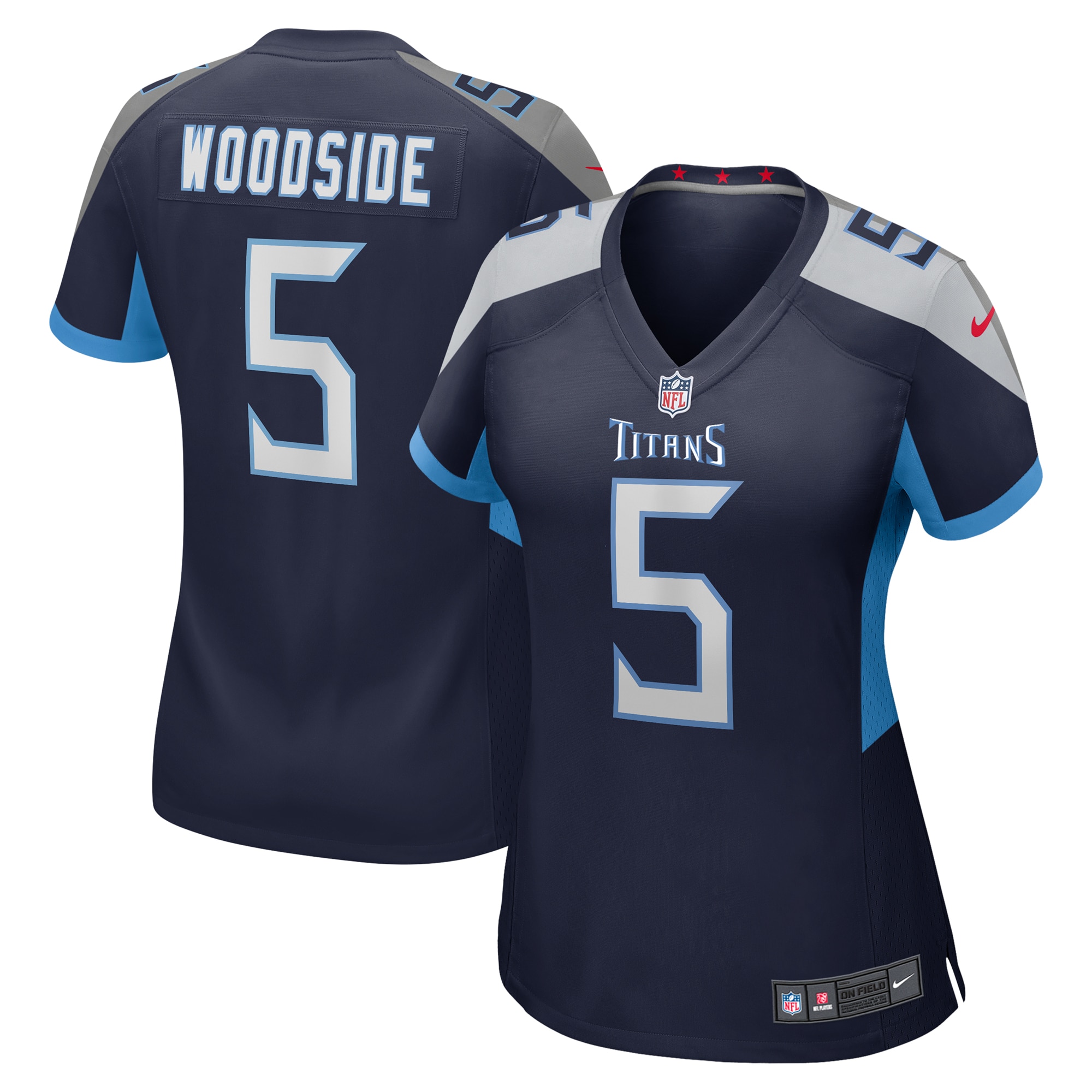 Logan Woodside Tennessee Titans Nike Women's Game Jersey - Navy - vstockx