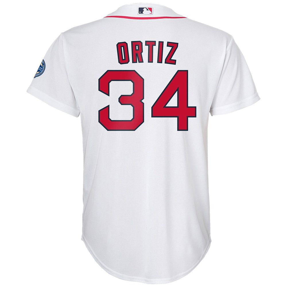 Youth Boston Red Sox David Ortiz Hall of Fame Player Jersey - White - vstockx