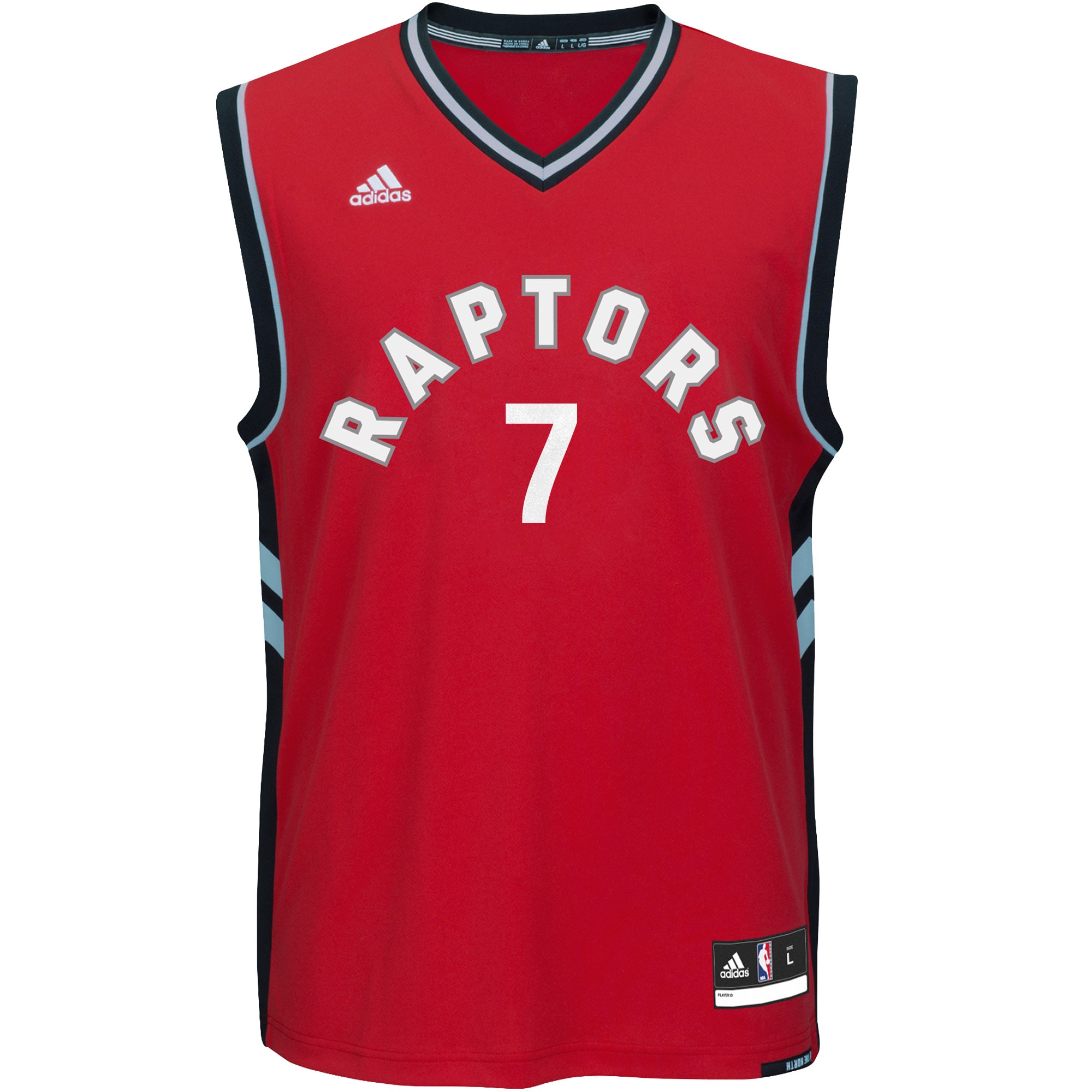 Kyle Lowry Toronto Raptors adidas Road Replica Jersey - Red - vstockx