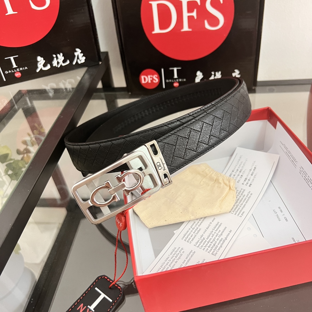 Streetwear Belt Ferragamo 320237 size:3.5cm - vstockx