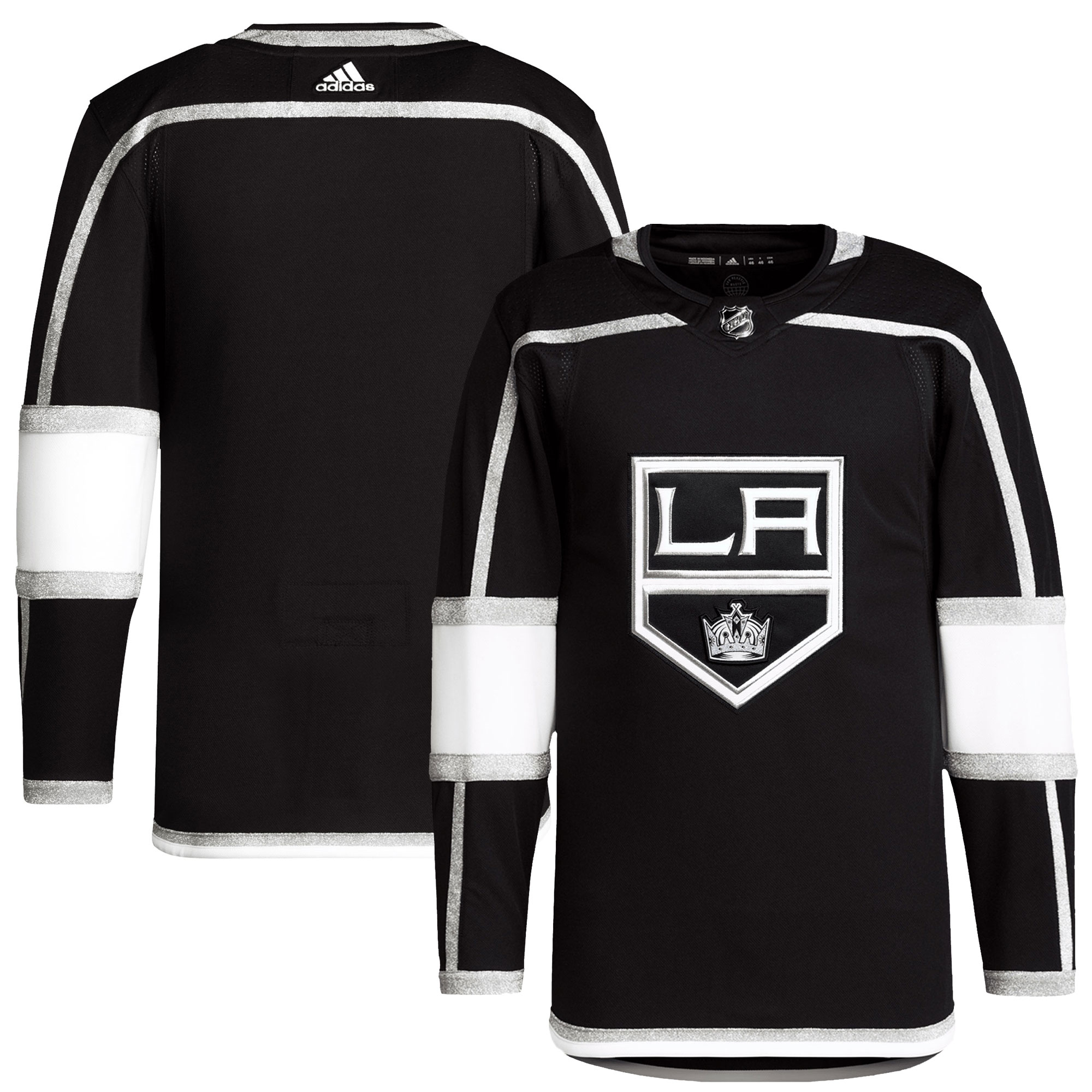 Los Angeles Kings adidas Home Primegreen Authentic Pro Blank Jersey - Black - vstockx