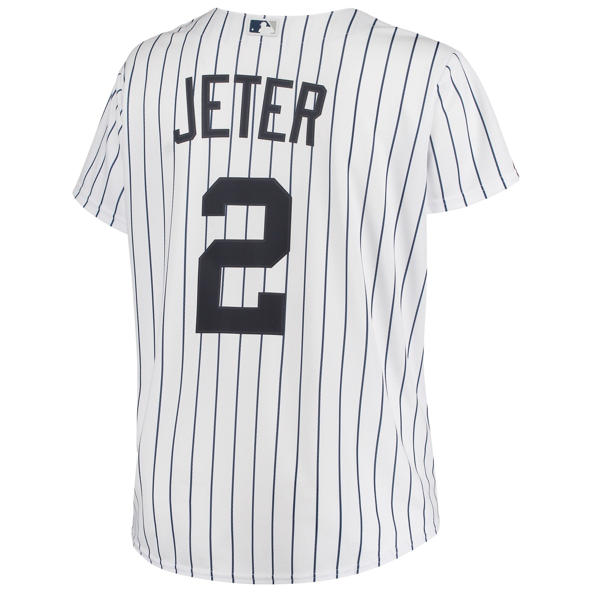 Derek Jeter New York Yankees Women's Plus Size Replica Player Jersey - White - vstockx