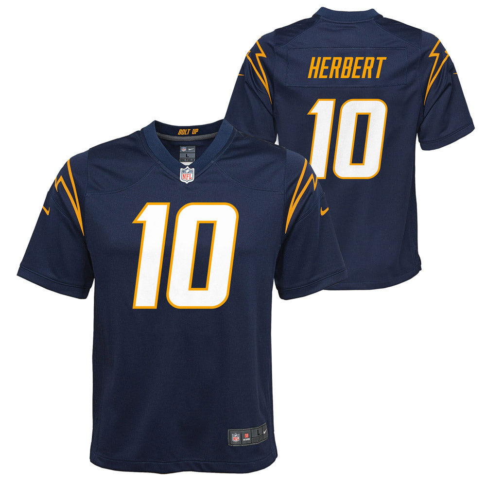 Youth Los Angeles Chargers Justin Herbert Team Game Alternate Jersey Navy - vstockx