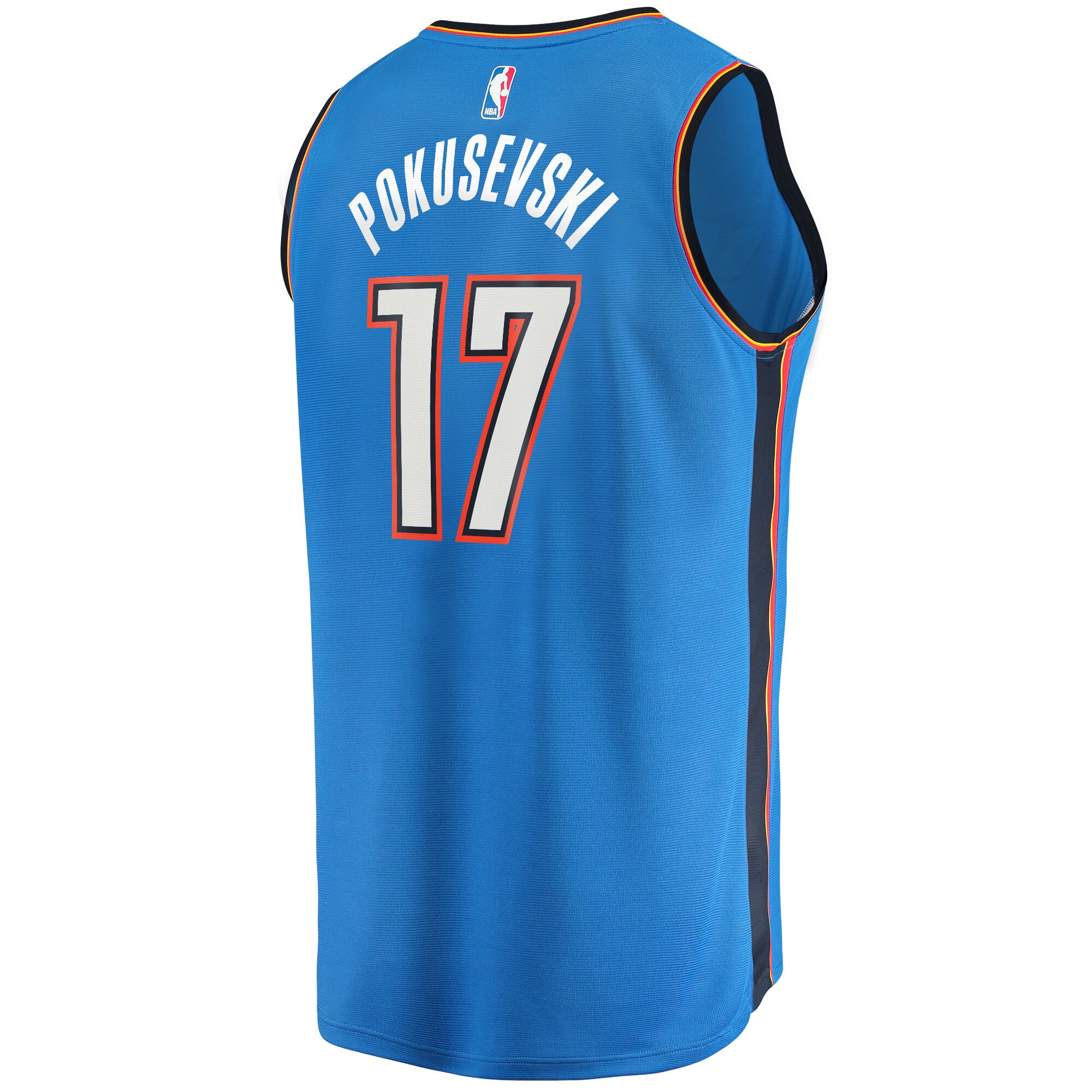 Aleksej Pokusevski Oklahoma City Thunder Fanatics Branded 2021/22 Fast Break Replica Jersey - Icon Edition - Blue - vstockx