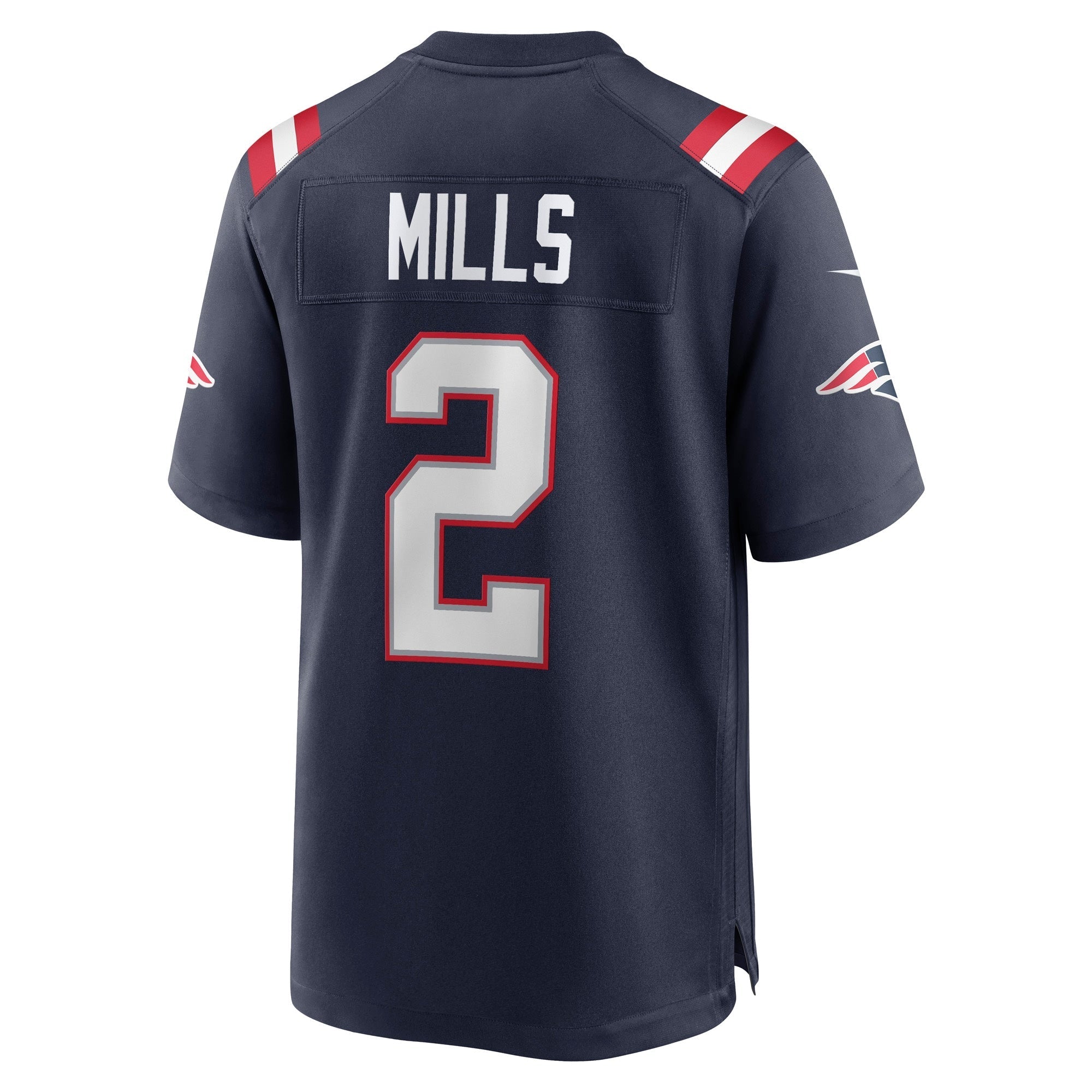 Men's Nike Jalen Mills Navy New England Patriots Game Player Jersey - vstockx