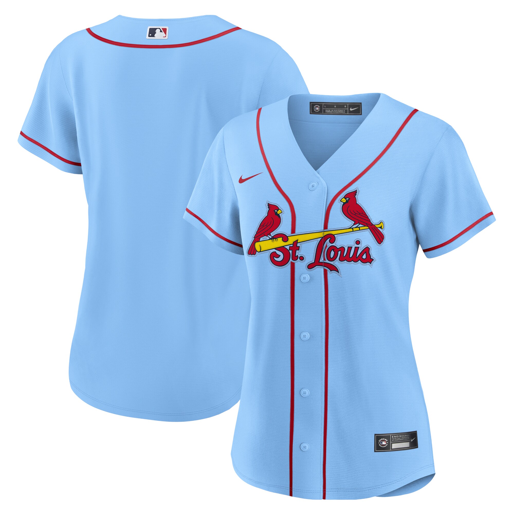 St. Louis Cardinals Nike Women's Alternate Replica Team Jersey - Light Blue - vstockx