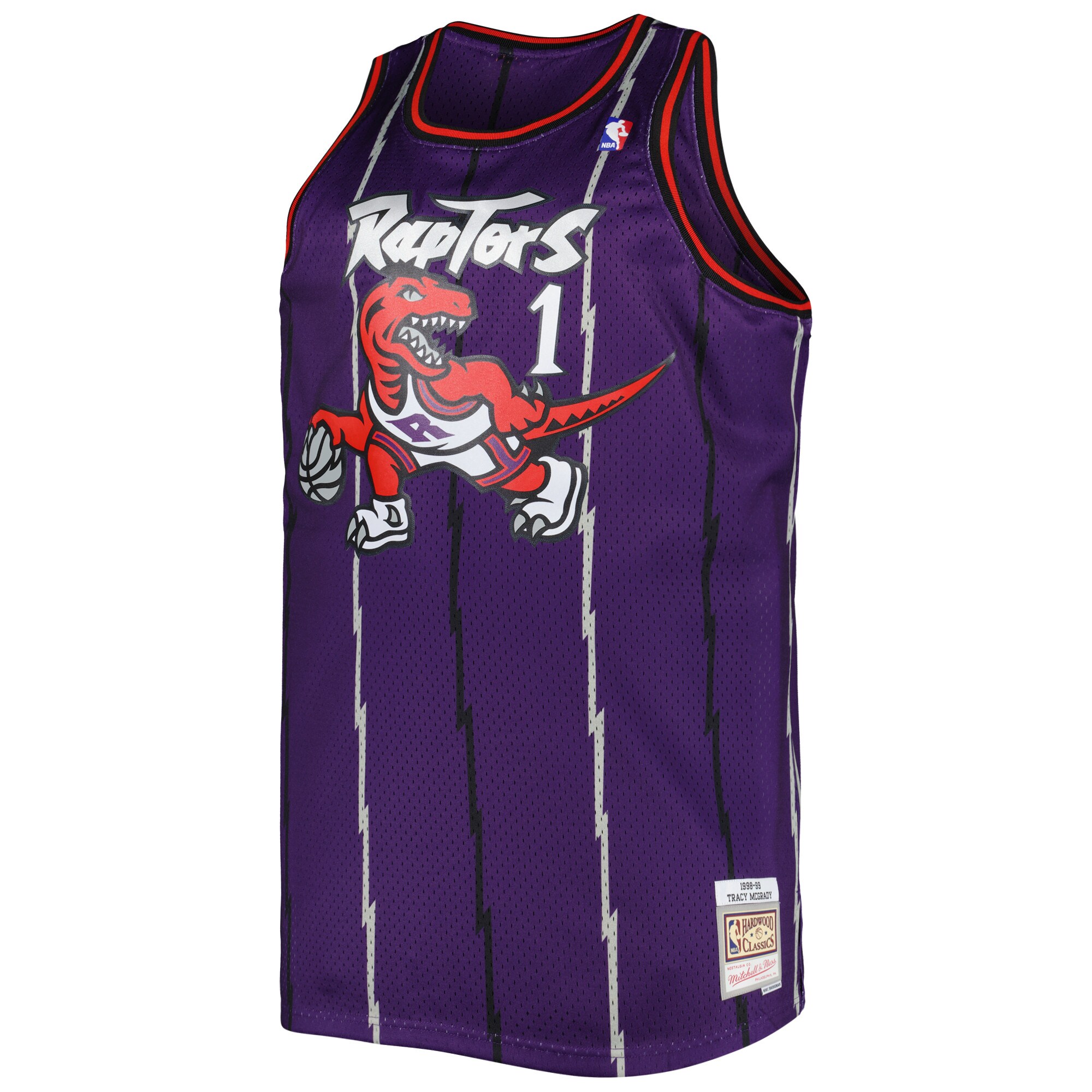 Tracy McGrady Toronto Raptors Mitchell & Ness Big & Tall Hardwood Classics 1998/99 Swingman Jersey - Purple - vstockx
