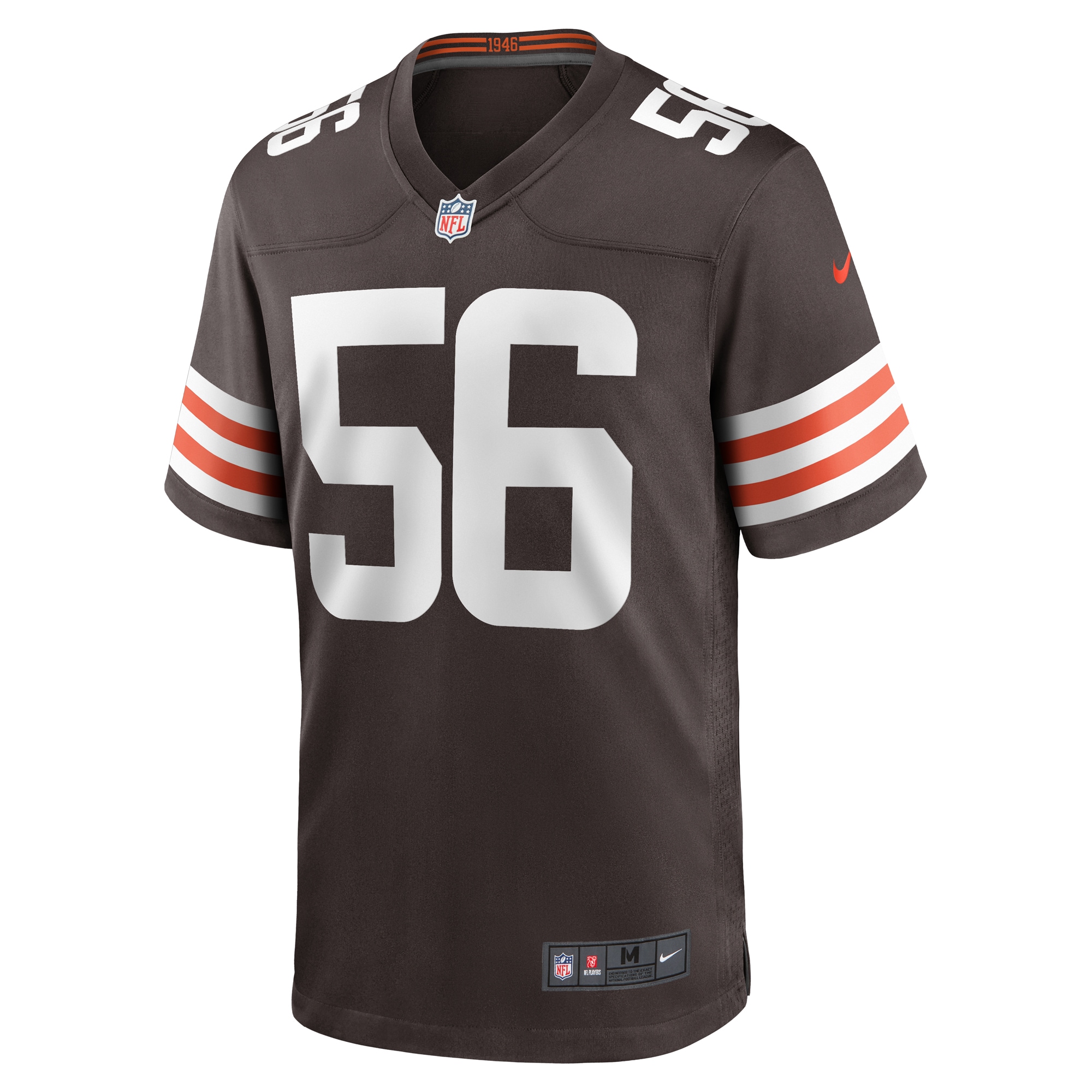 Luke Wypler Cleveland Browns Nike Team Game Jersey - Brown - vstockx
