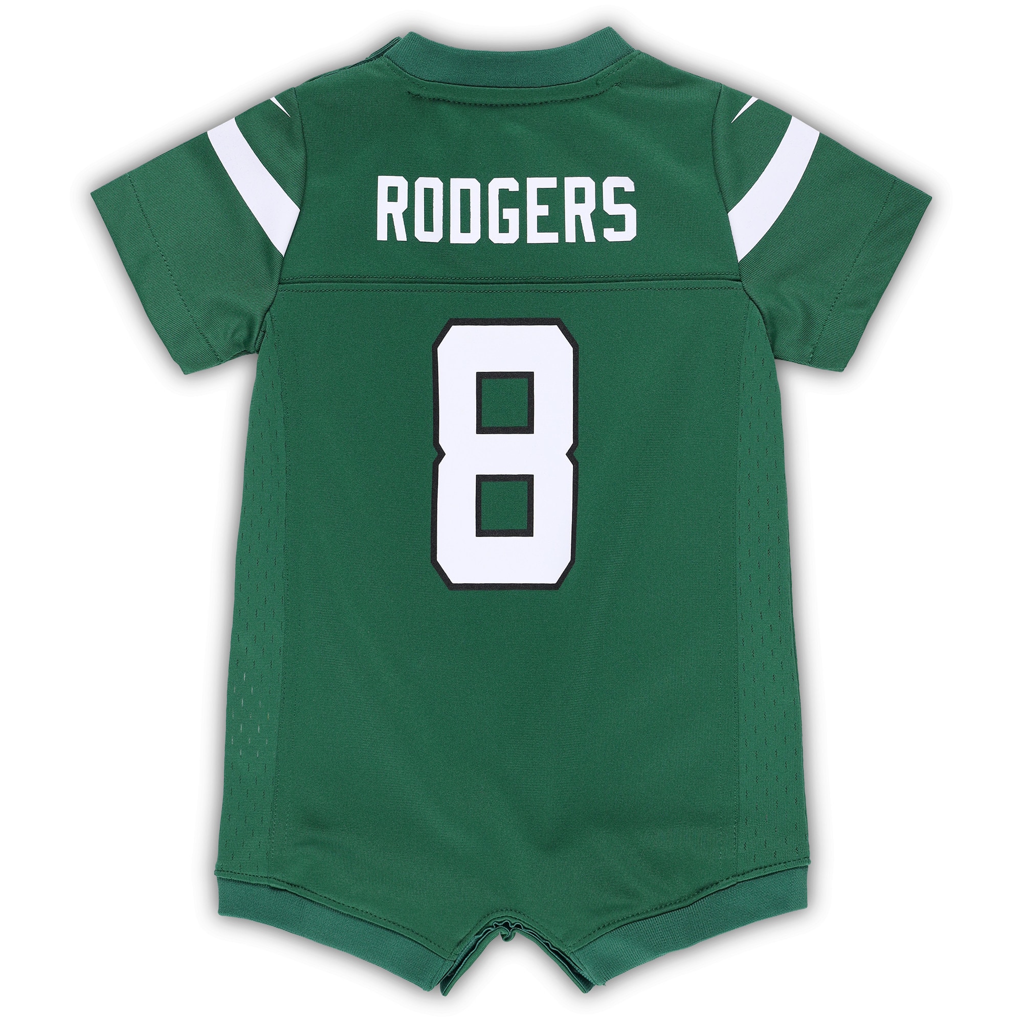 Aaron Rodgers New York Jets Nike Newborn & Infant Game Romper Jersey - Green - vstockx