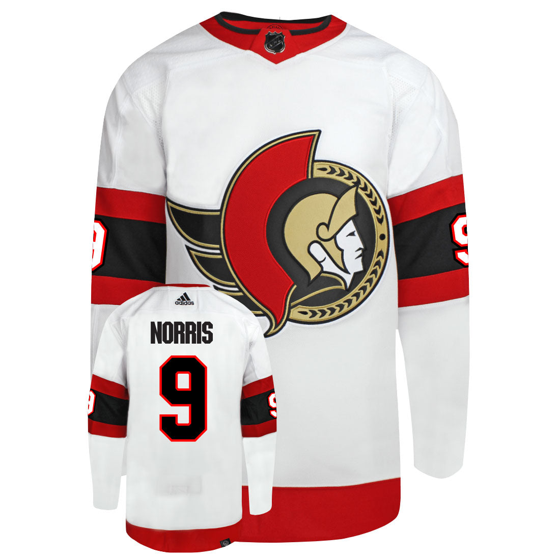 Josh Norris Ottawa Senators Adidas Primegreen Authentic NHL Hockey Jersey - vstockx