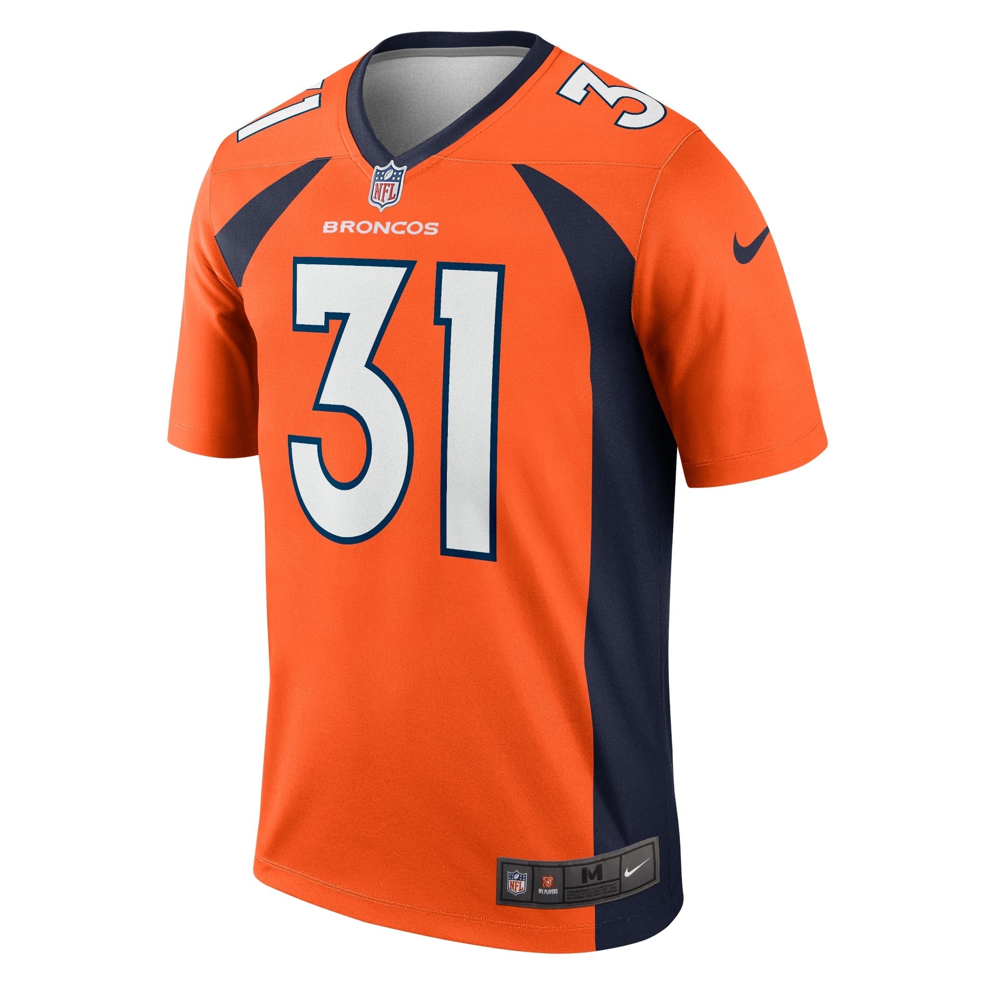 Men's Nike Justin Simmons Orange Denver Broncos Legend Jersey - vstockx