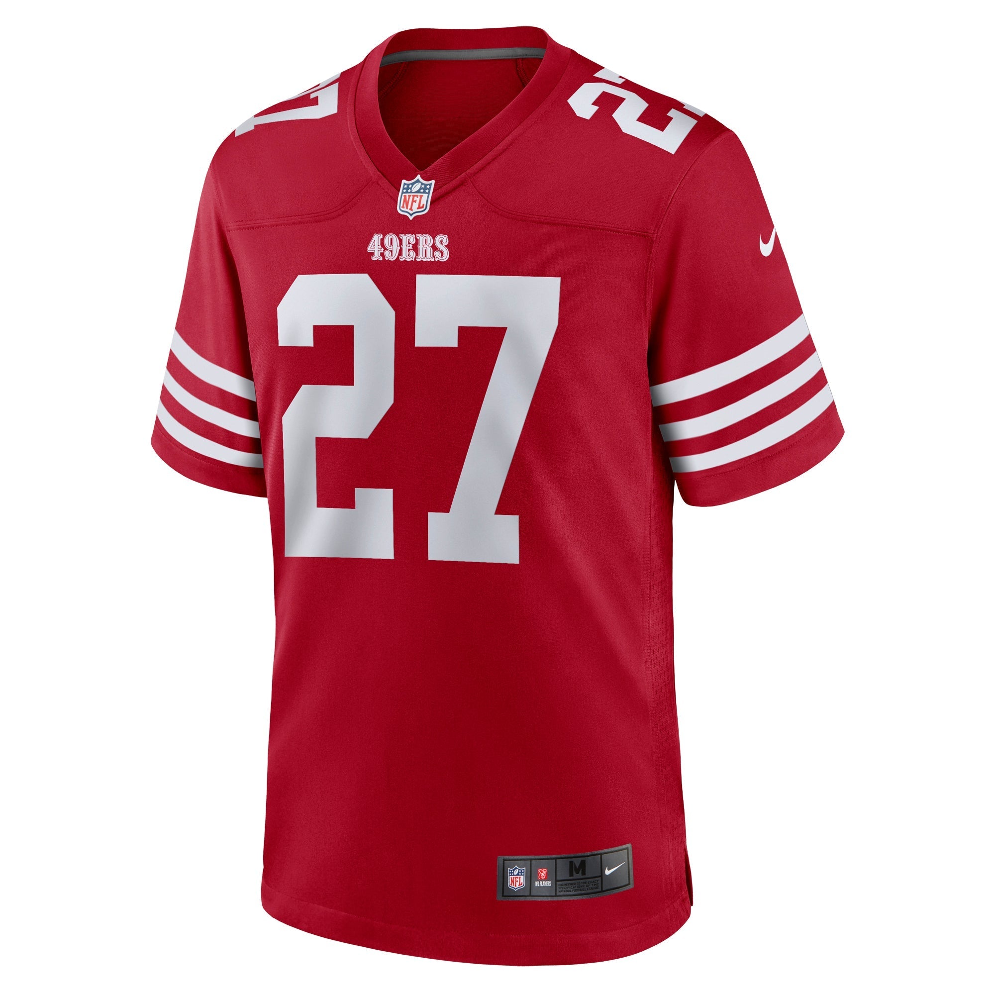Men's Nike Ji'Ayir Brown Scarlet San Francisco 49ers Team Game Jersey - vstockx