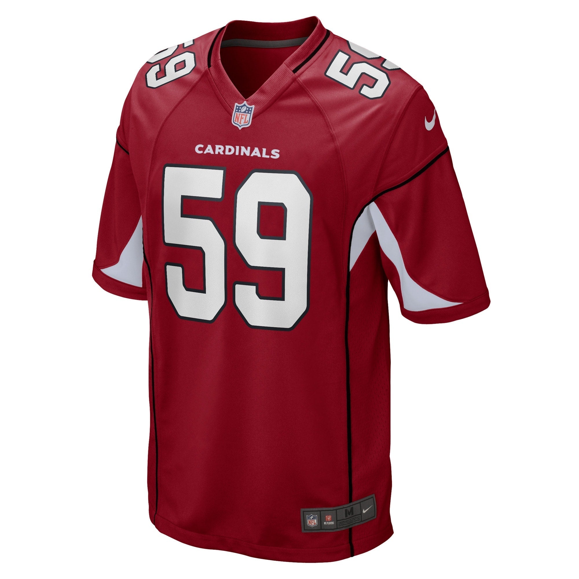Men's Nike Nick Vigil Cardinal Arizona Cardinals Game Player Jersey - vstockx