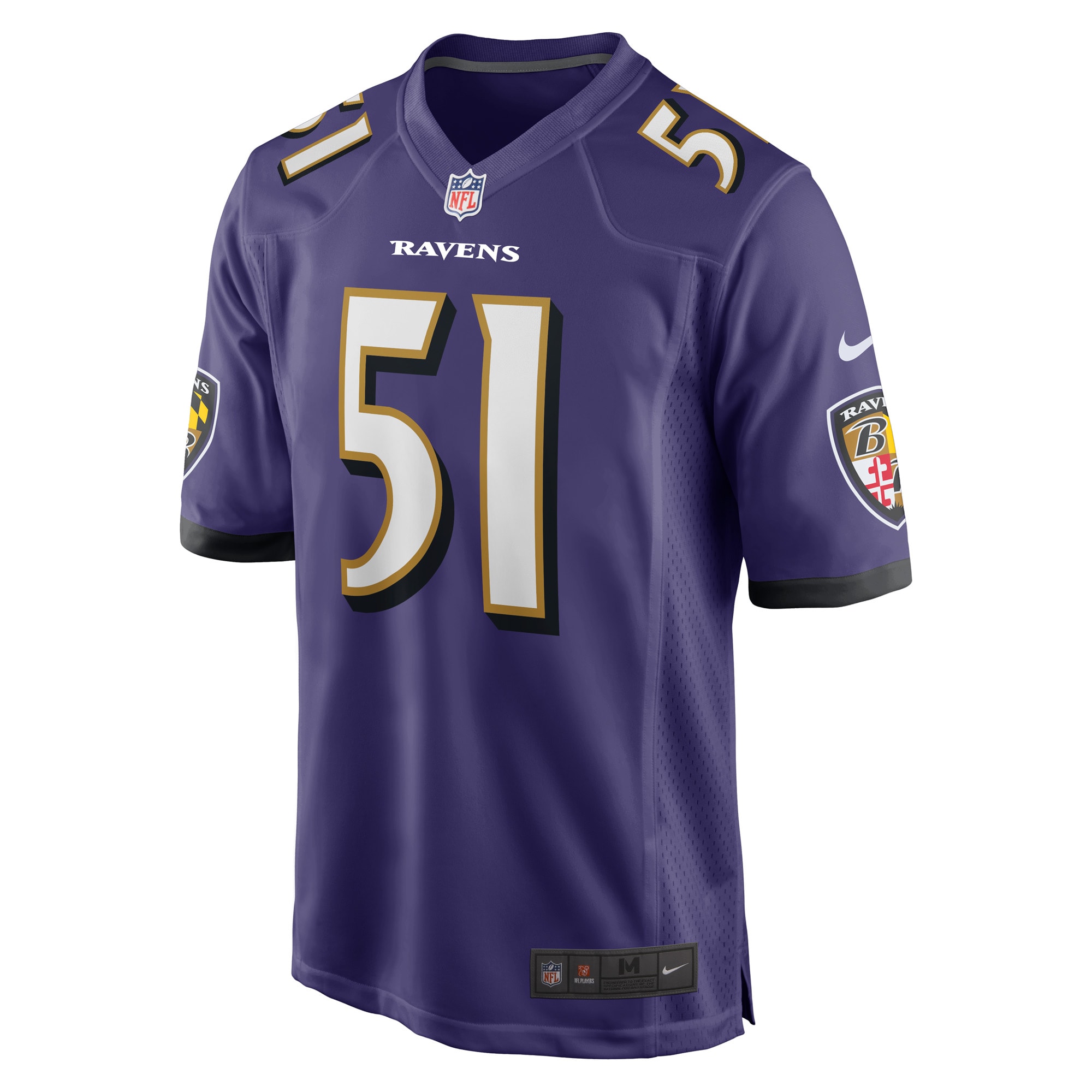Josh Ross Baltimore Ravens Nike Game Player Jersey - Purple - vstockx