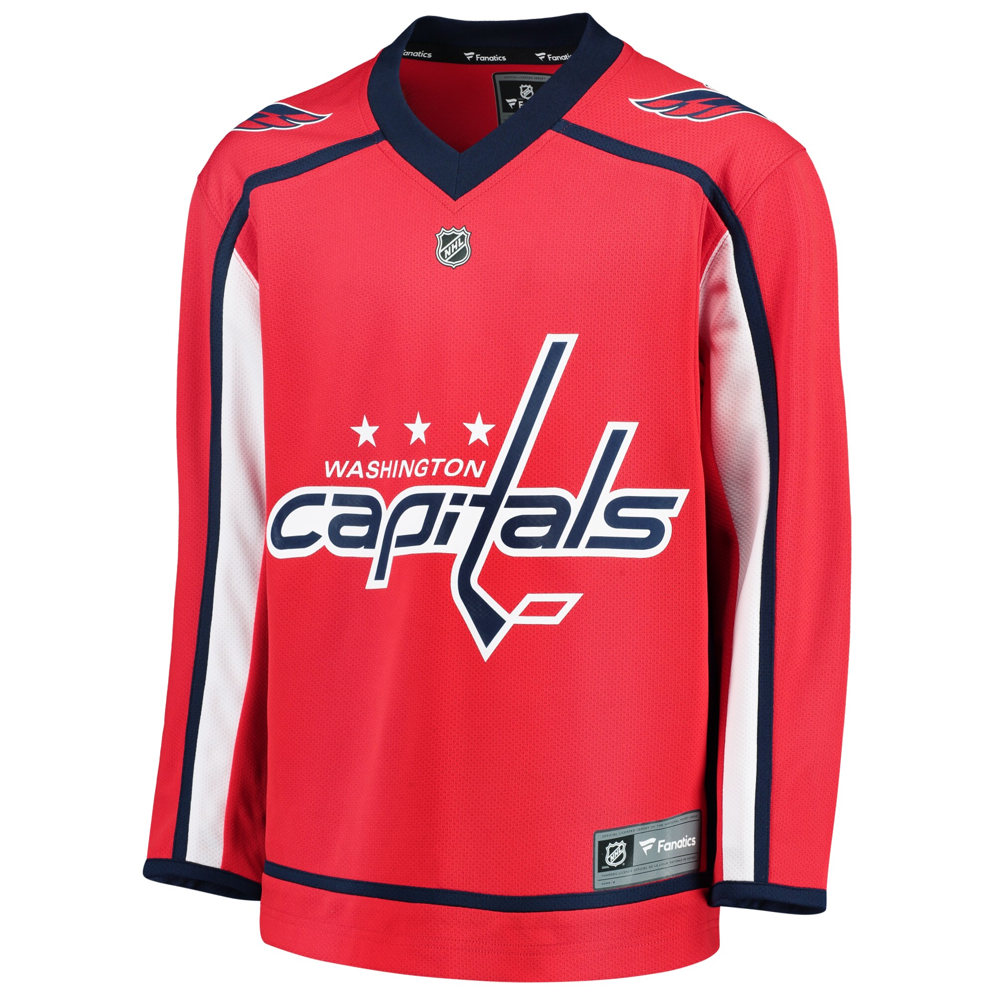 Washington Capitals Fanatics Branded Youth Home Replica Blank Jersey - Red - vstockx
