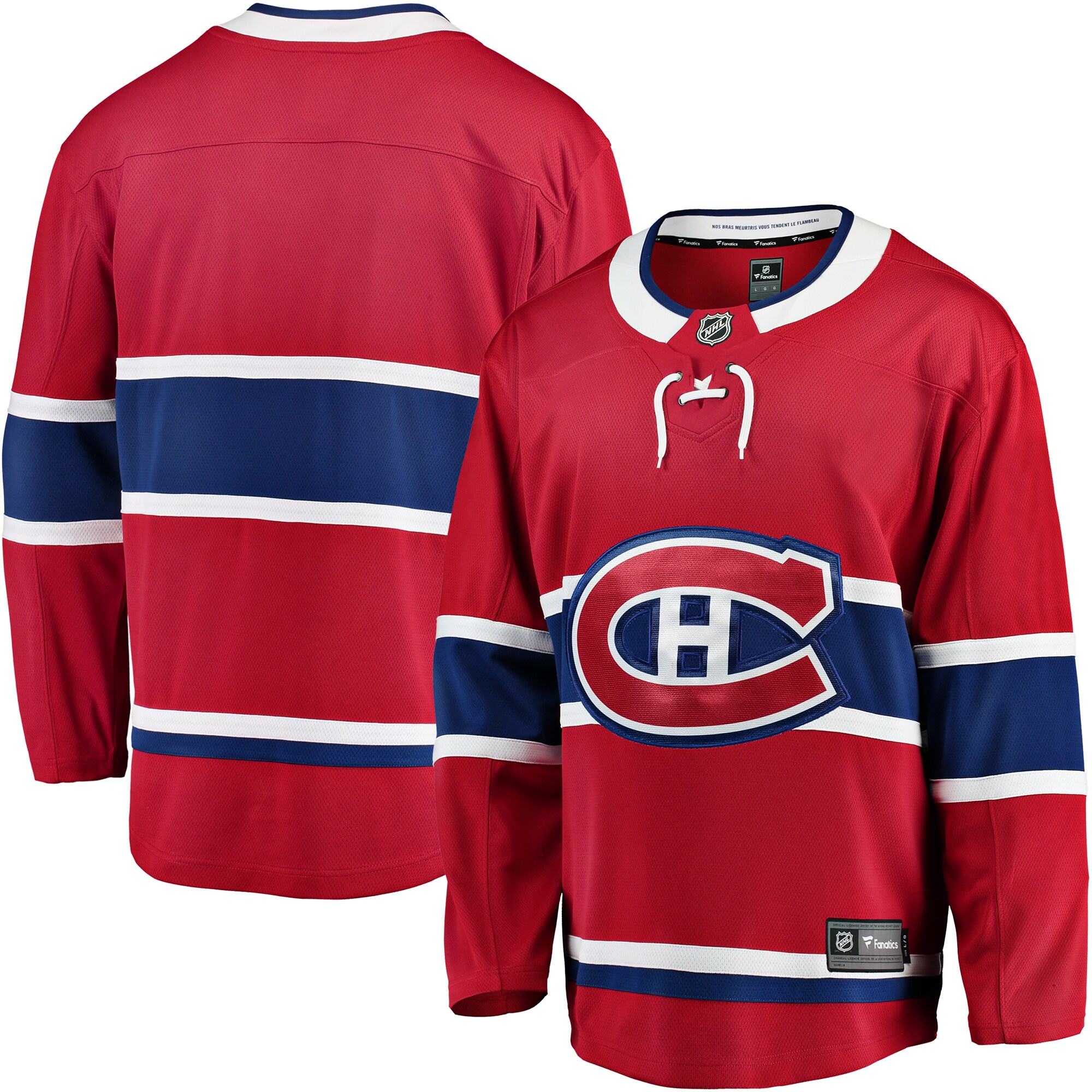 Montreal Canadiens Fanatics Branded Breakaway Home Jersey - Red - vstockx